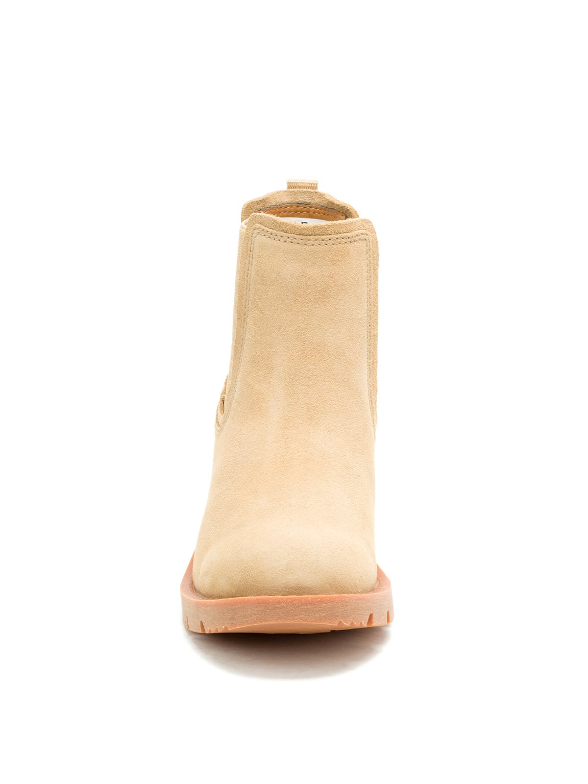 BOTÍN DE CUERO CHEALSEA MUJER CREMA CAT - 5