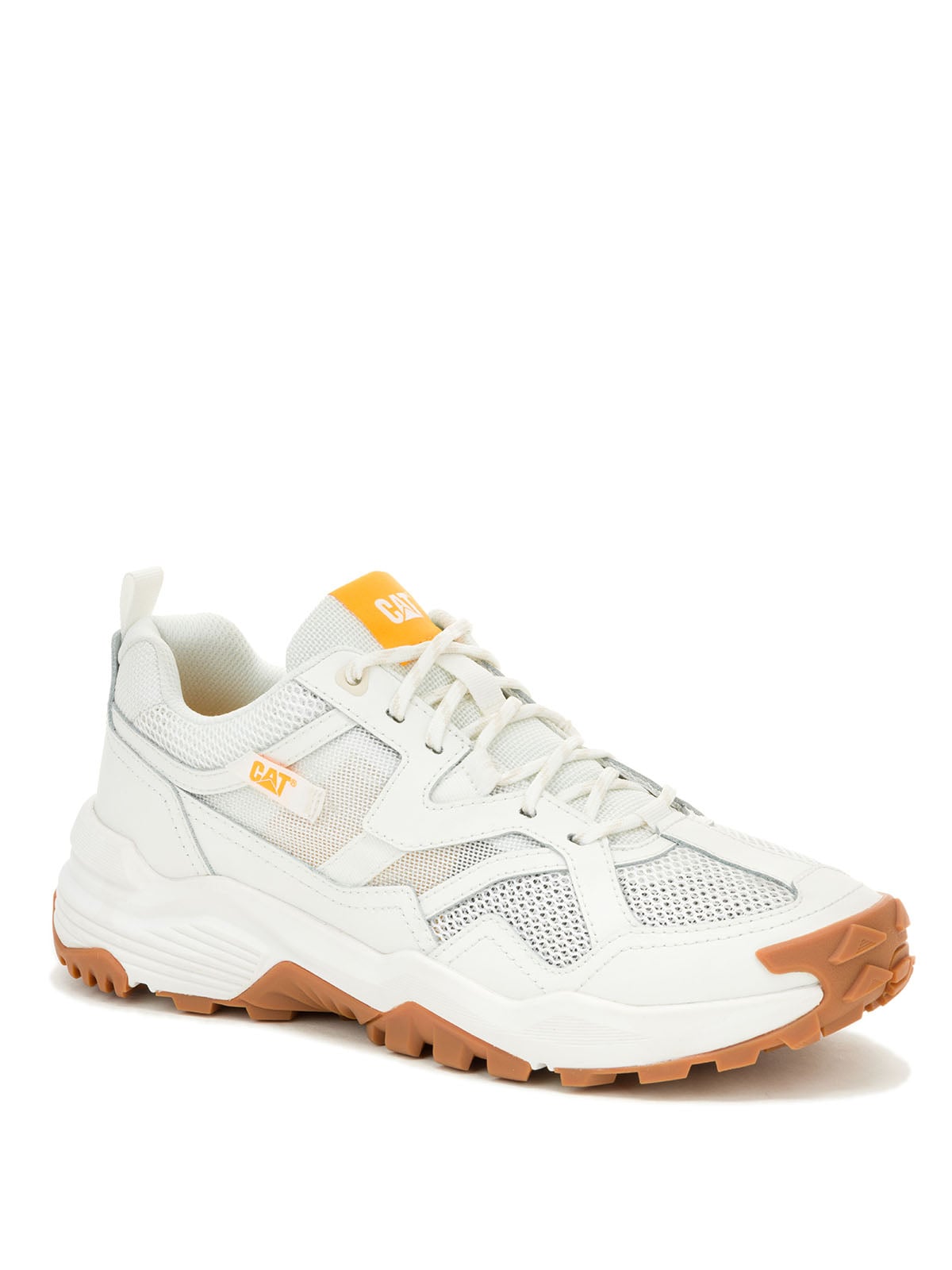 ZAPATILLA HOMBRE GRAPPLE LEATHER MESH EN COLOR BLANCO CAT - 1