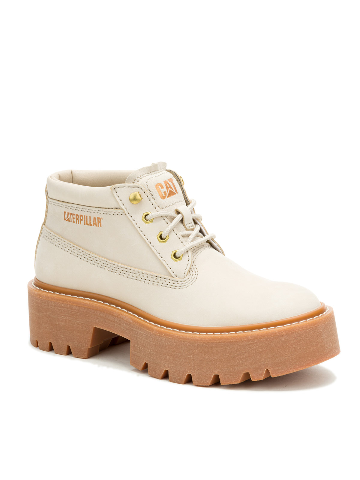 BOTÍN COLORADO MAX CHUKKA MUJER BEIGE CAT - 1