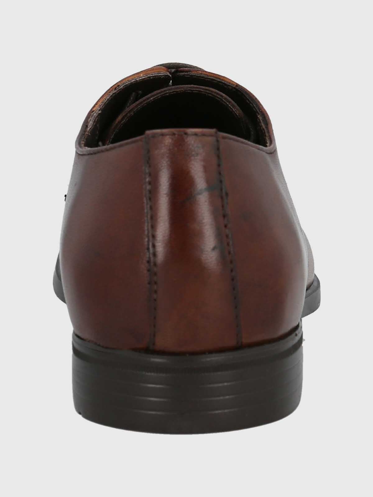 ZAPATO ITALIANO HOMBRE CUERO LECCIO CAFE  HUSH PUPPIES - 6