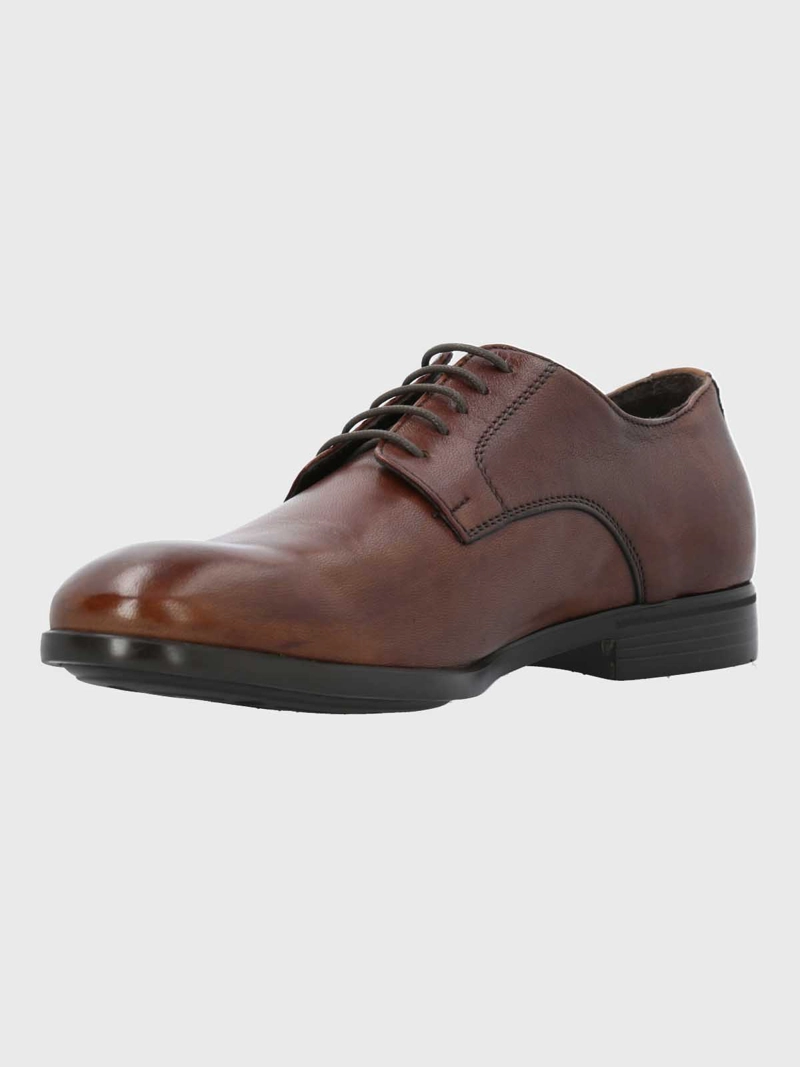 ZAPATO ITALIANO HOMBRE CUERO OLMO CAFE  HUSH PUPPIES - 5