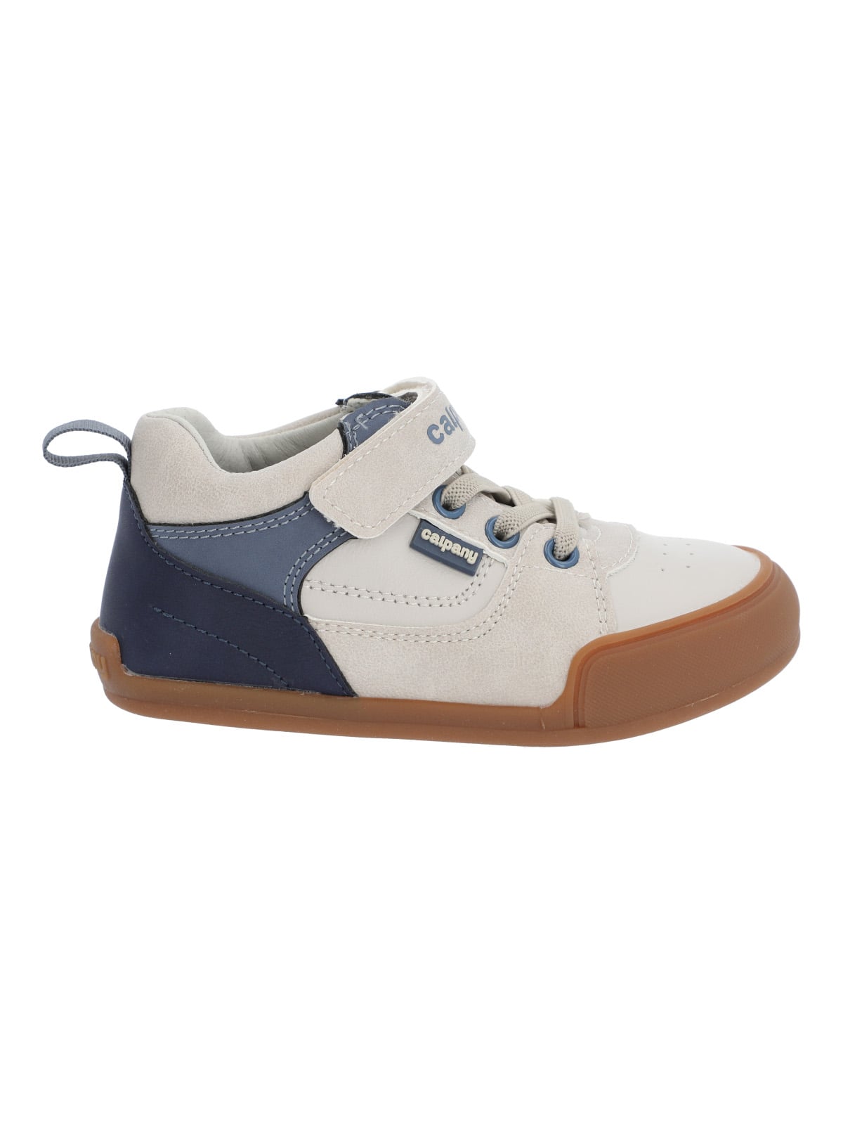 ZAPATILLA CUERO ERGONOMICA NINO KANSAS GRIS CLARO CALPANY - 5