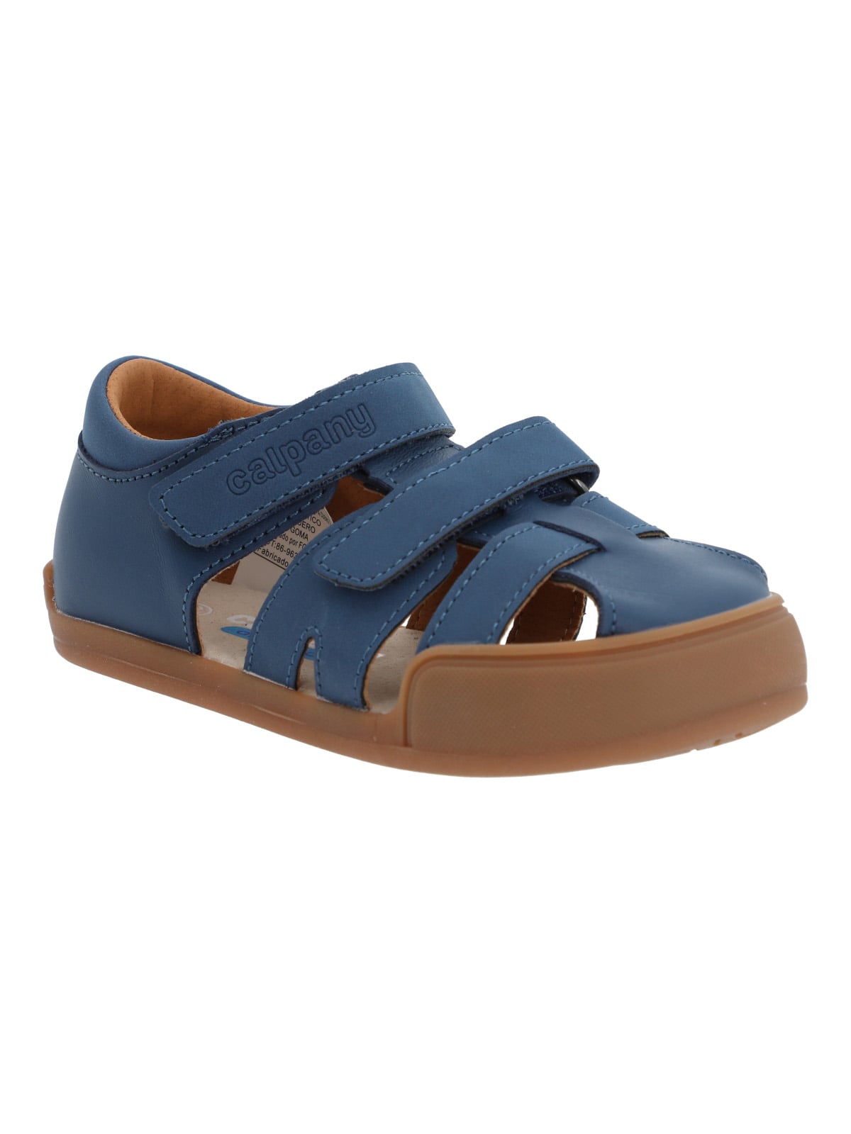 SANDALIA CUERO ERGONOMICA NIÑO KENTUCKY AZUL CALPANY - 1