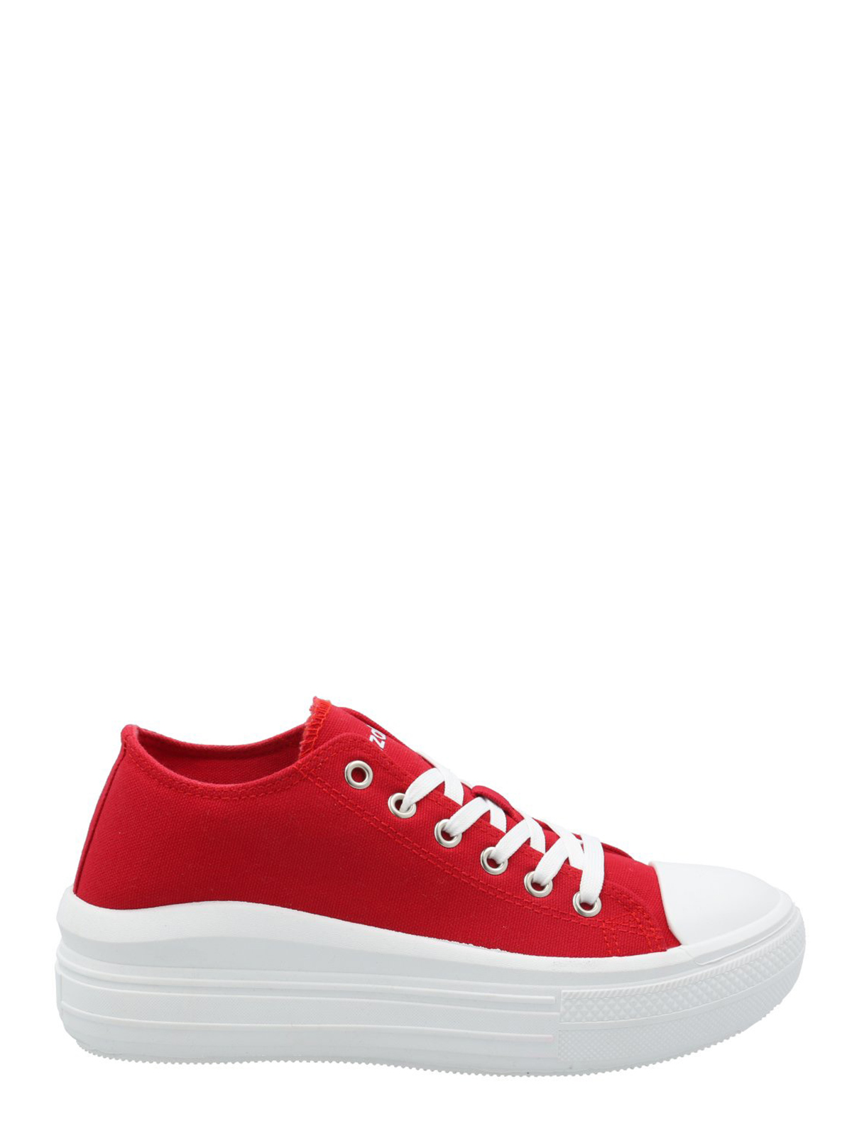 ZAPATILLA MUJER LONA ROJO AZALEIA - 2