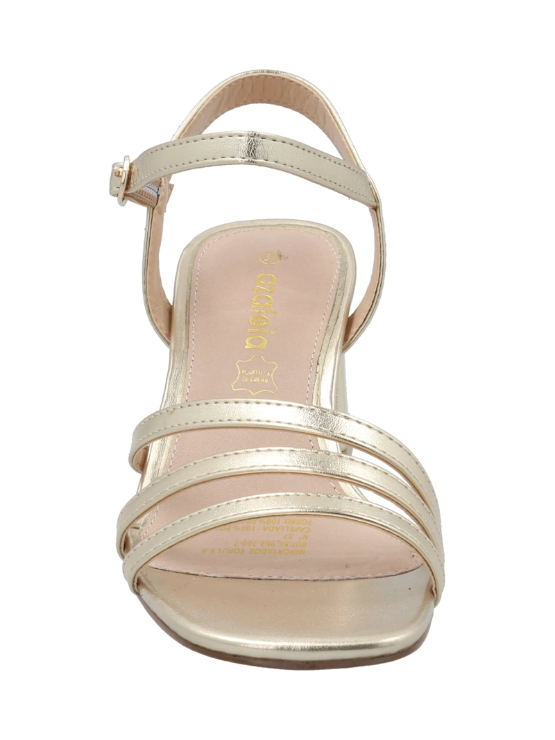 SANDALIA MUJER LIRON DORADO AZALEIA - 5