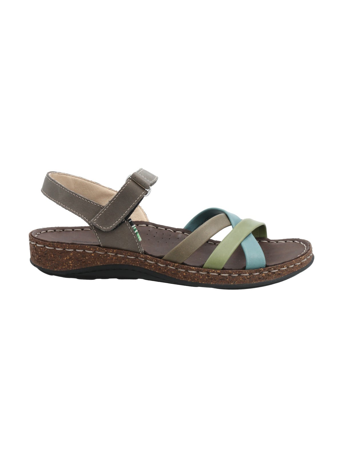 SANDALIA CUERO MUJER BONN MULTICOLOR ROCKFORD - 1
