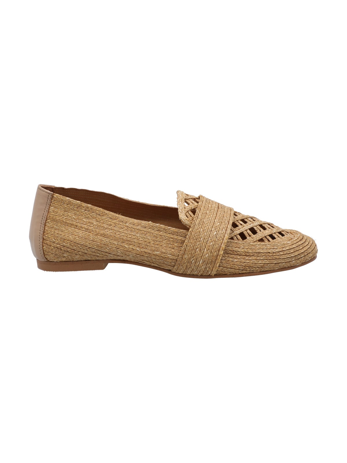MOCASIN RAFIA MUJER LUSEPA BEIGE ROCKFORD - 1