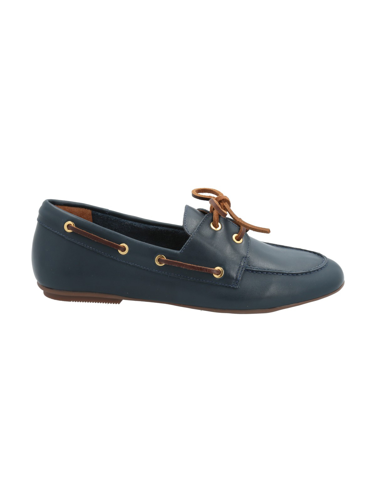 MOCASIN CUERO MUJER ROBERTA AZUL ROCKFORD - 1