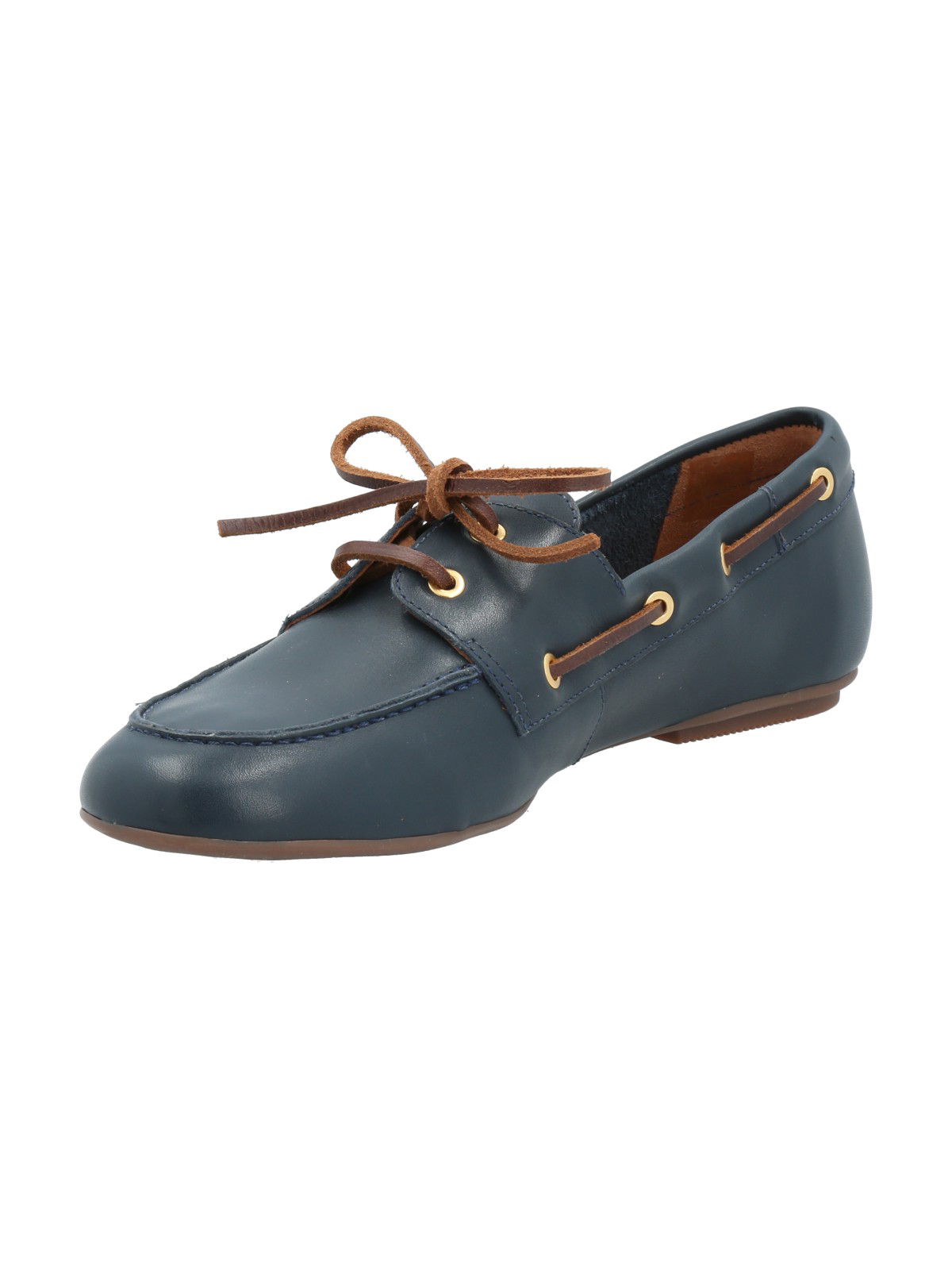 MOCASIN CUERO MUJER ROBERTA AZUL ROCKFORD - 5