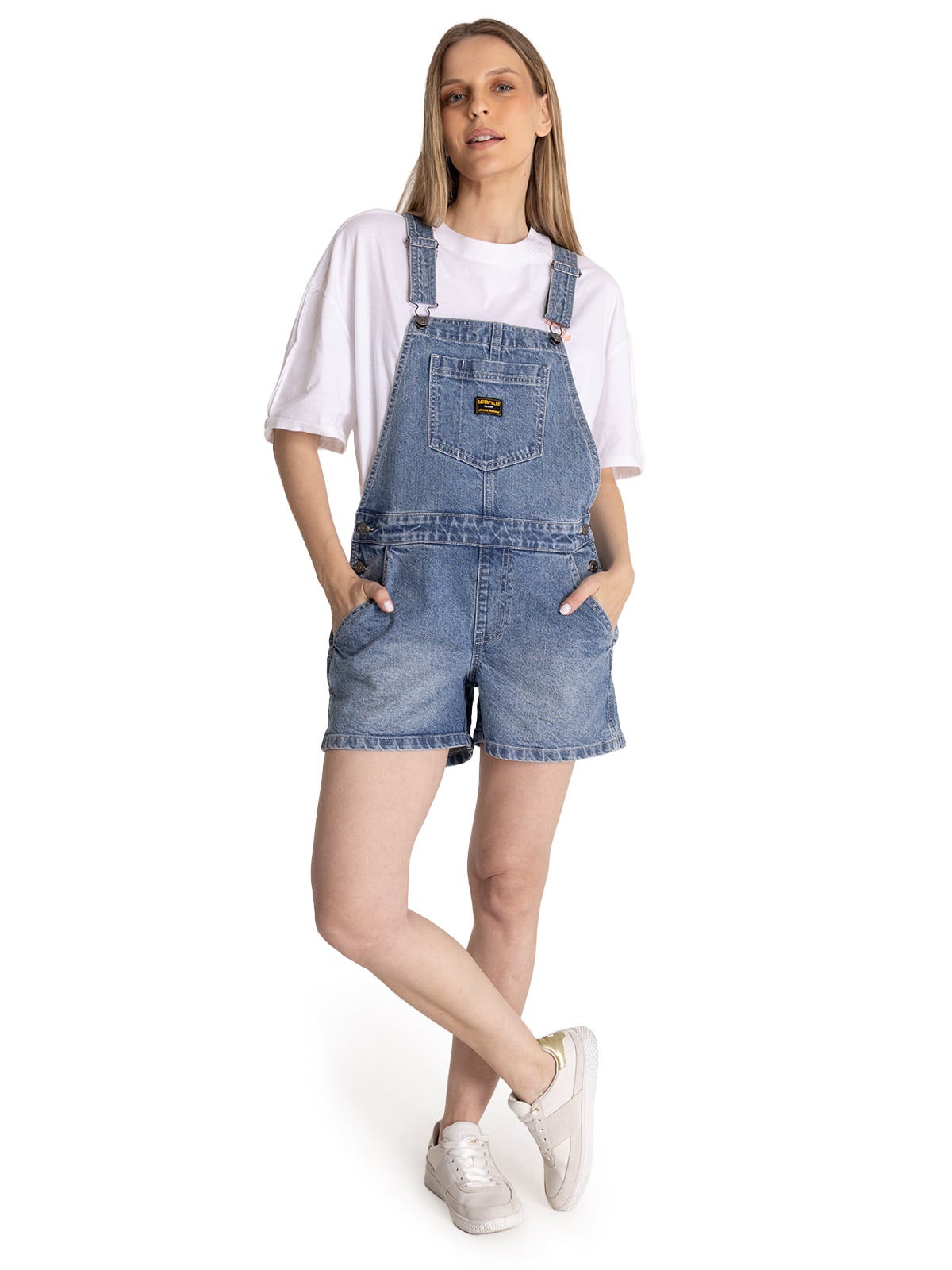 JARDINERA DENIM MUJER HERITAGE AZUL CAT - 1