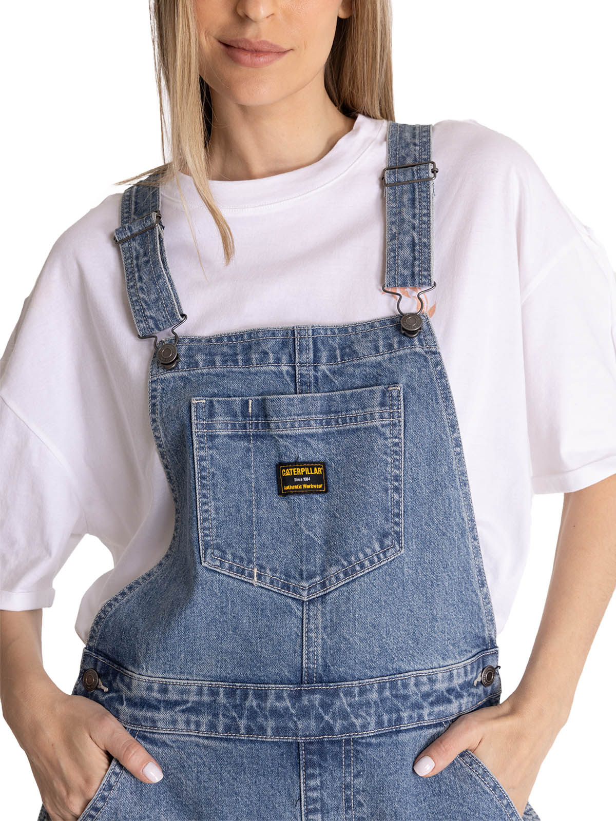JARDINERA DENIM MUJER HERITAGE AZUL CAT - 6