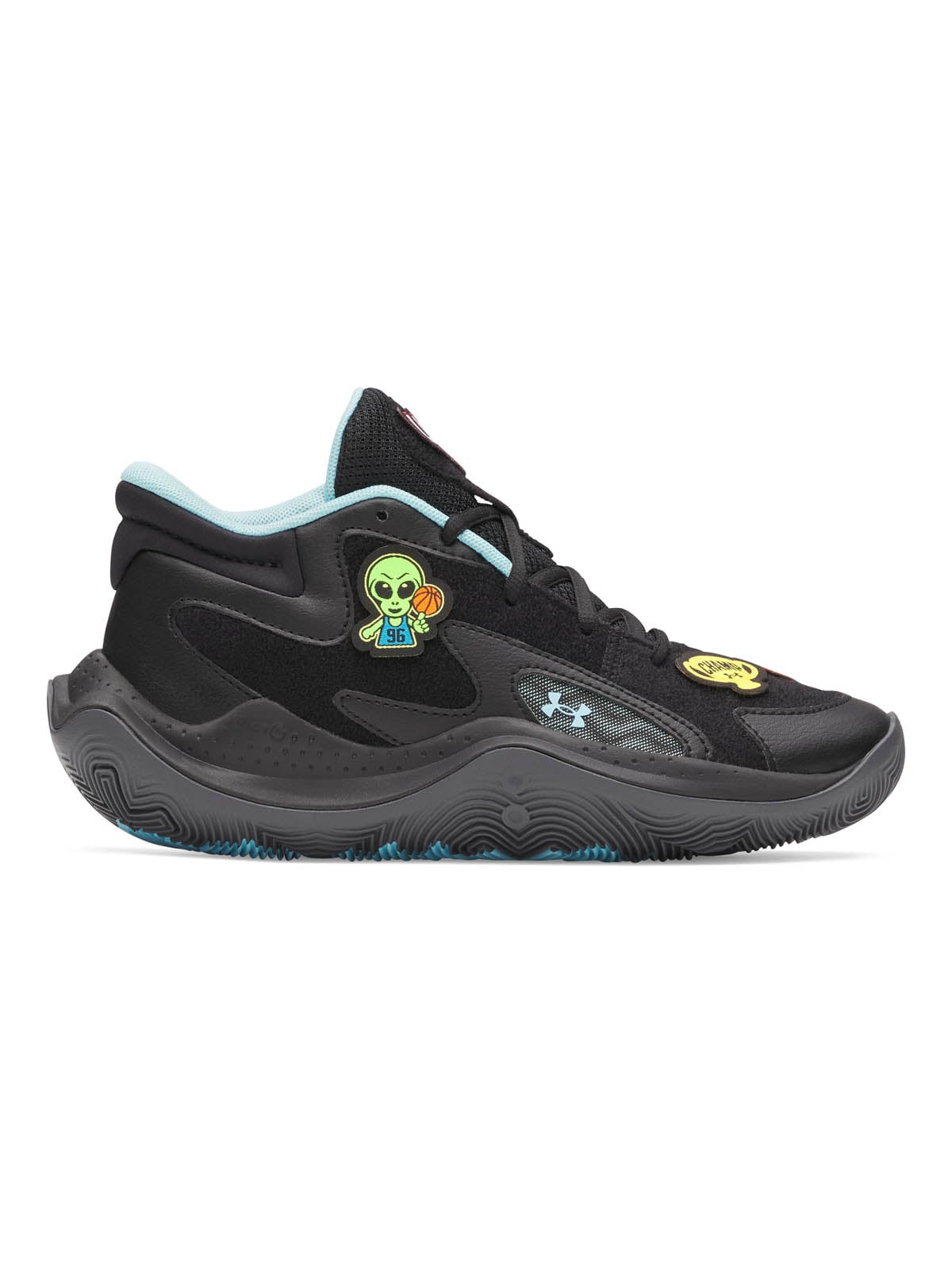 ZAPATILLA BASKET NIÑOS UNISEX JET '25 VC NEGRO UA - 1