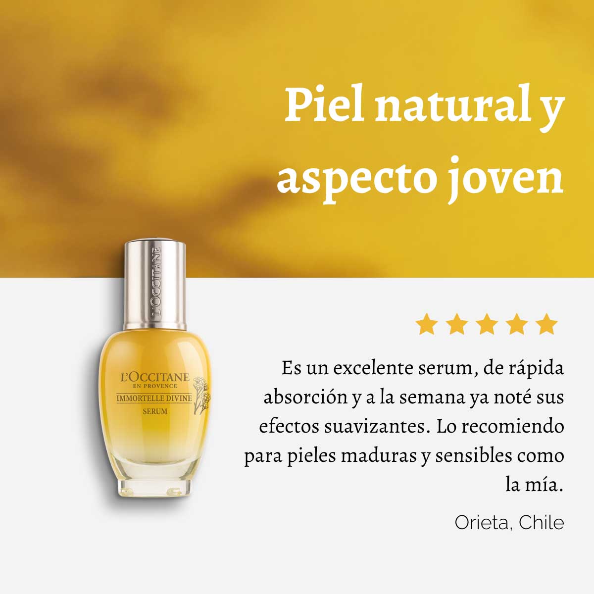 SERUM FACIAL ANTI EDAD DIVINA IMMORTELLE 30 ML L'OCCITANE - 6