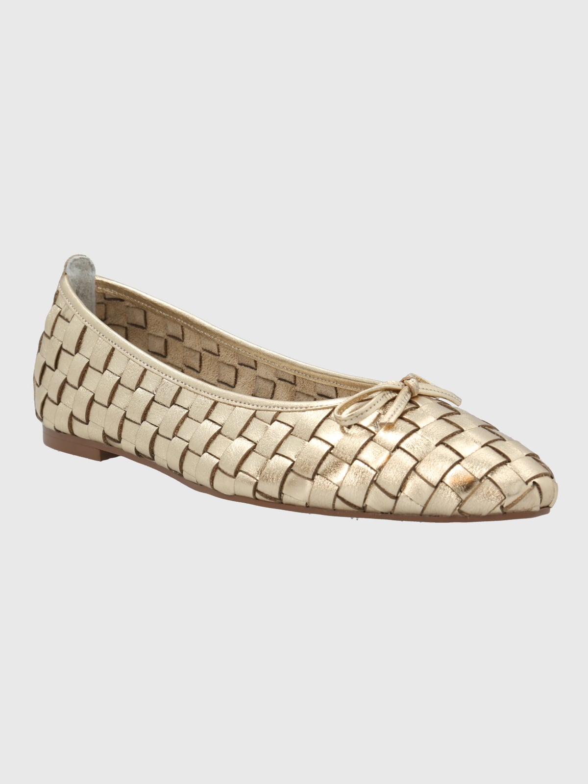 BALLERINA CUERO MUJER GIANNI DORADO HUSH PUPPIES - 1