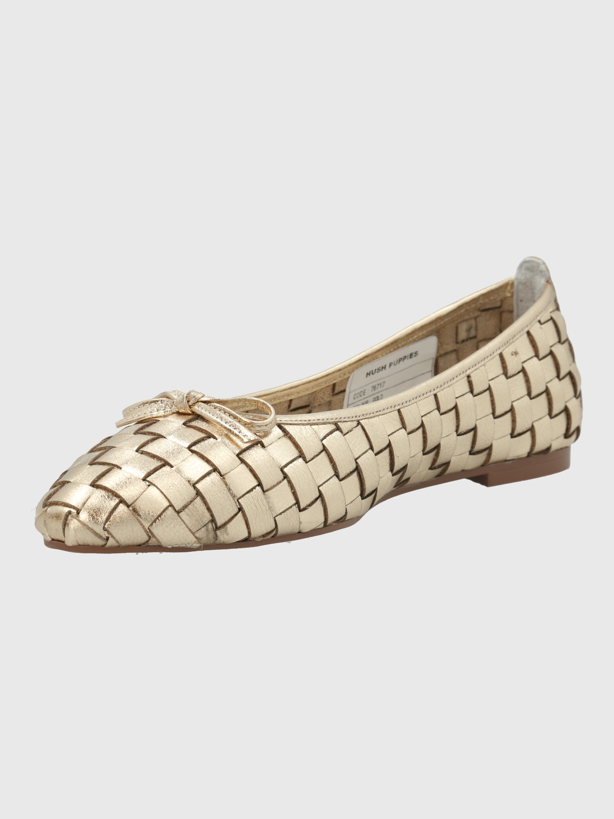 BALLERINA CUERO MUJER GIANNI DORADO HUSH PUPPIES - 5