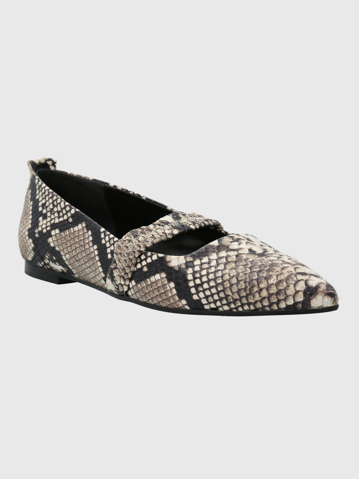 BALLERINA CUERO MUJER ZANDER GRIS HUSH PUPPIES - 1