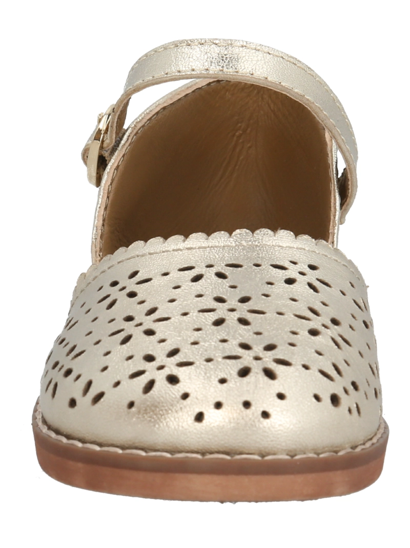SANDALIA CUERO NIÑA KASU DORADO HUSH PUPPIES - 4