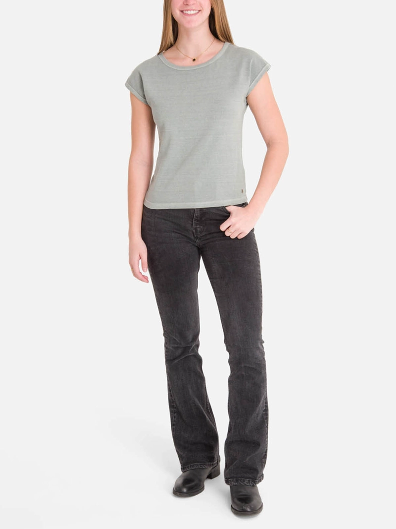 POLERA M/C MUJER ESSENTIAL GRIS BURTON - 4