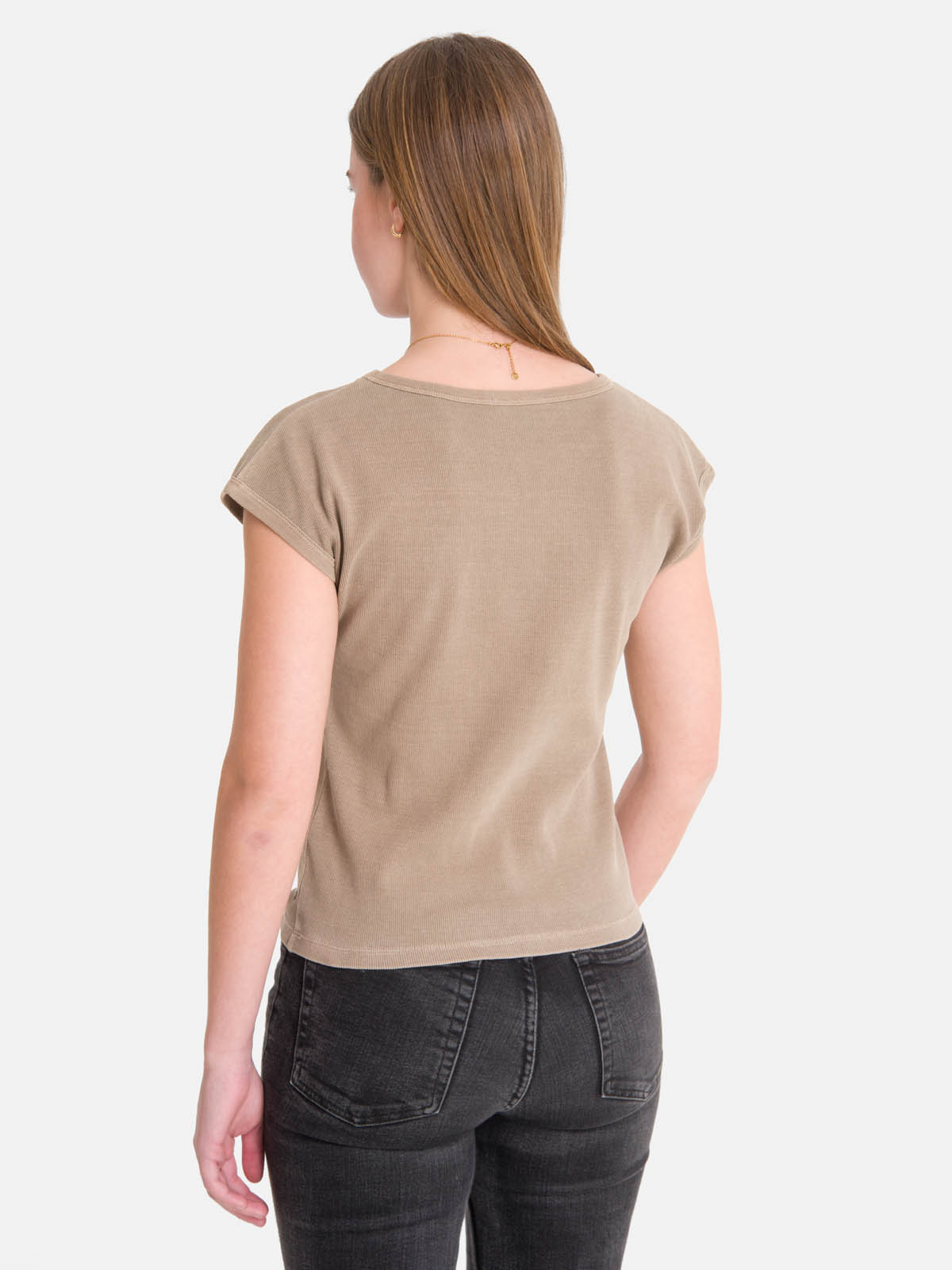 POLERA M/C MUJER ESSENTIAL CAFE  BURTON - 2