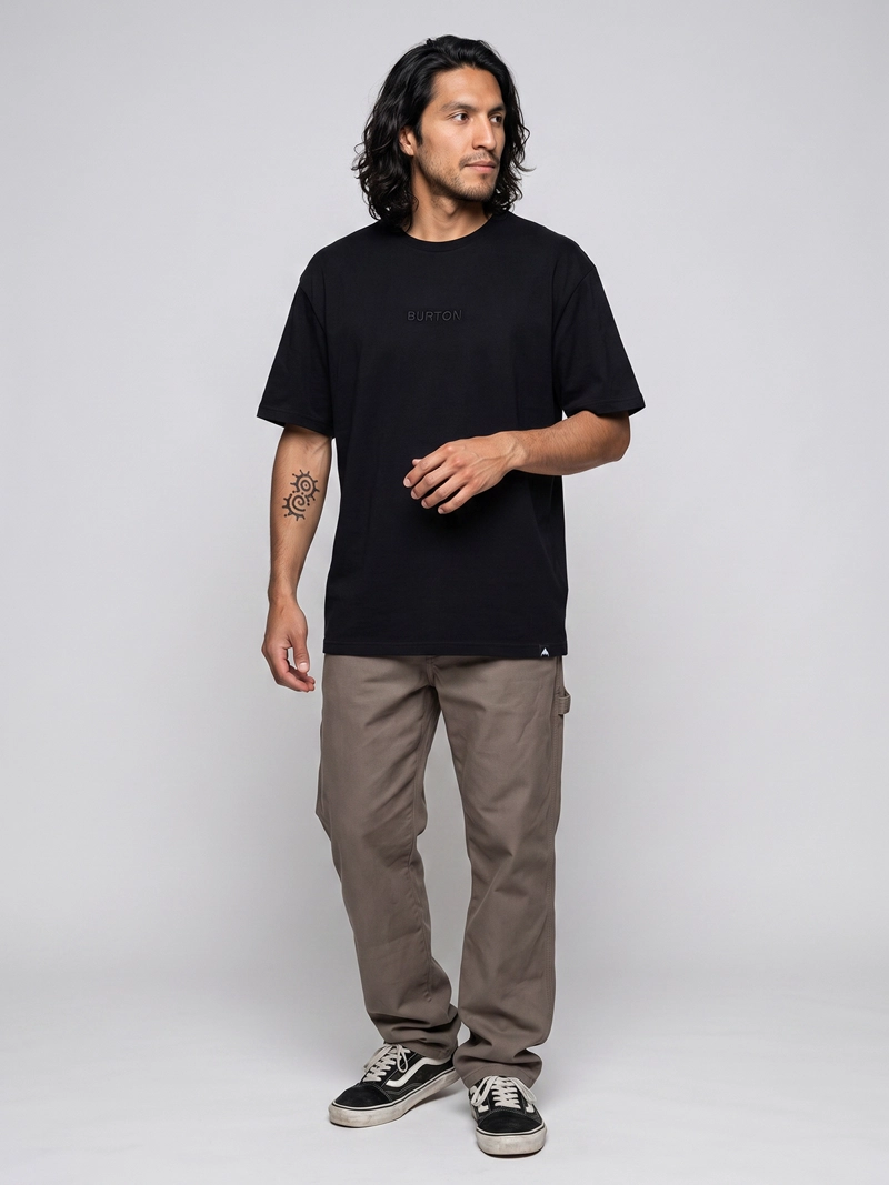 POLERA M/C HOMBRE ESSENTIAL NEGRO BURTON - 5