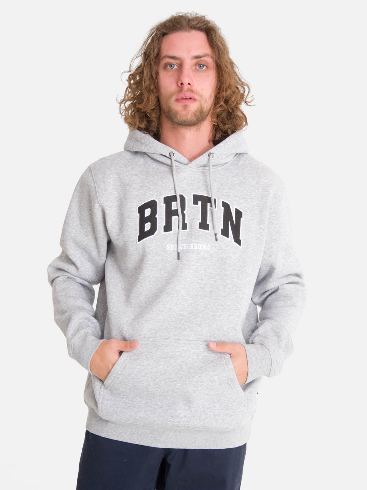 POLERON HOMBRE COLLEGE HOODIE GRIS BURTON - 1