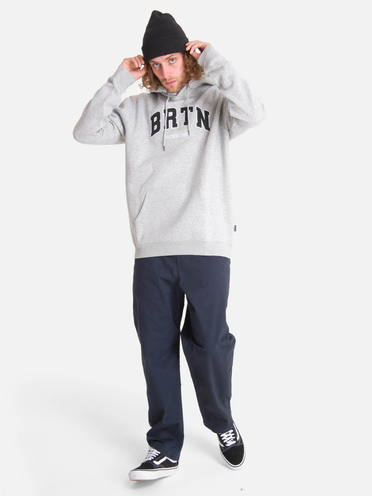 POLERON HOMBRE COLLEGE HOODIE GRIS BURTON - 4