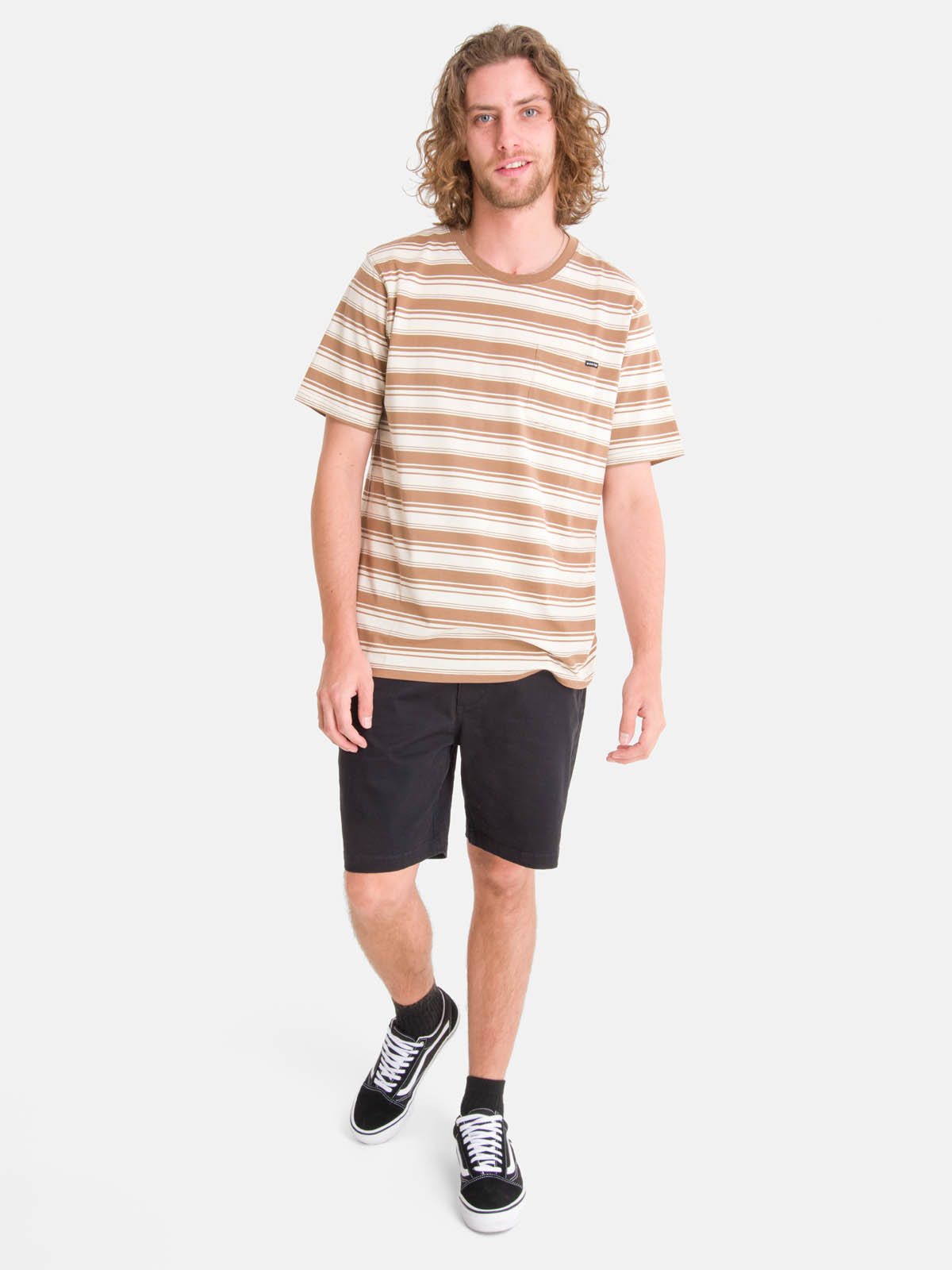 POLERA M/C HOMBRE STRIPE CAFE BURTON - 4