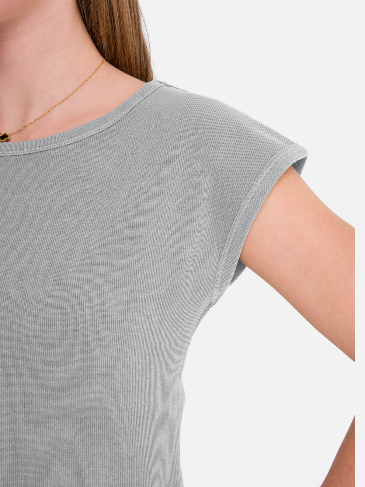 POLERA M/C MUJER ESSENTIAL AZUL BURTON - 5