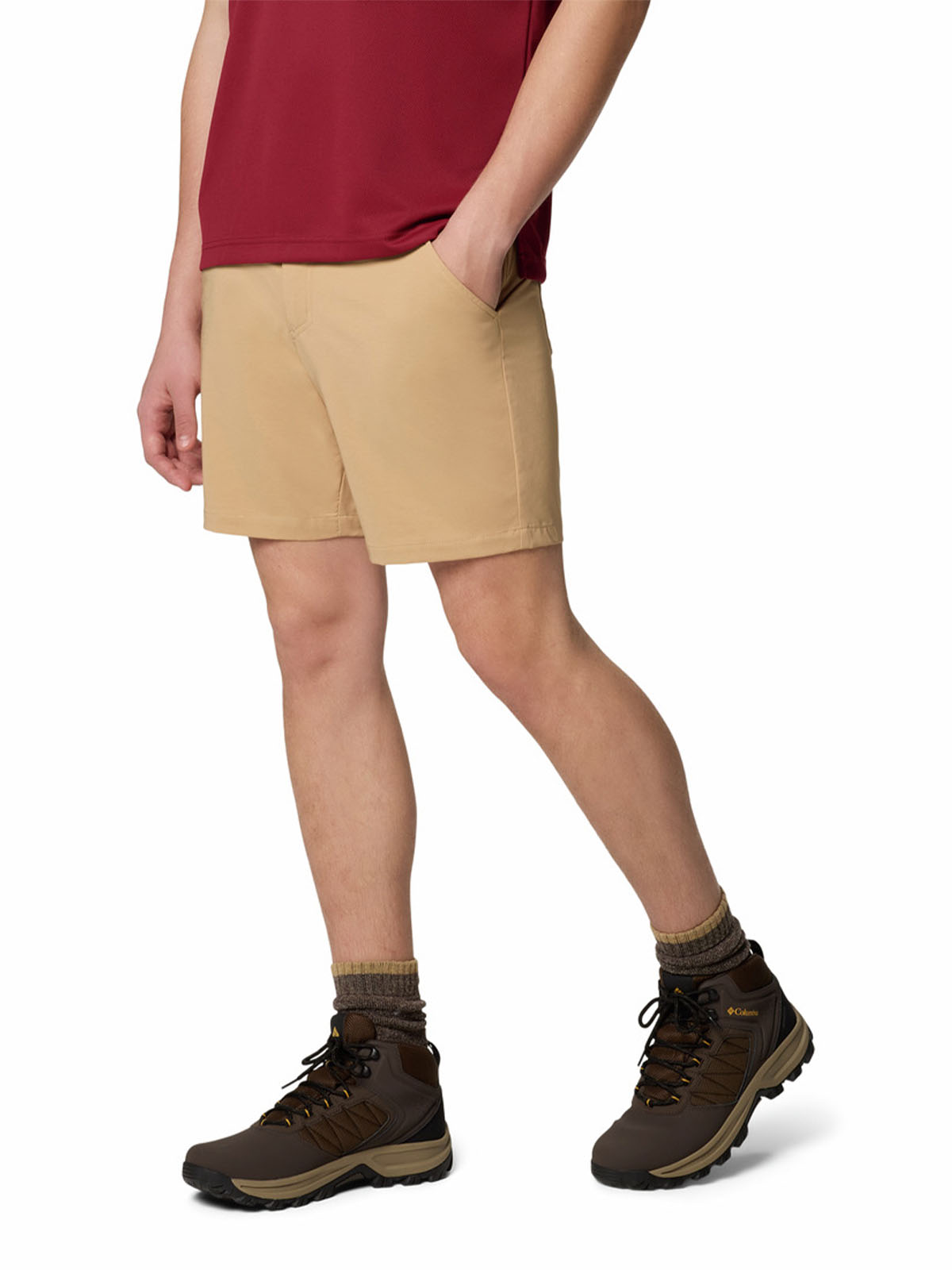 SHORT HOMBRE SAGE PEAK CHINO BEIGE COLUMBIA - 2
