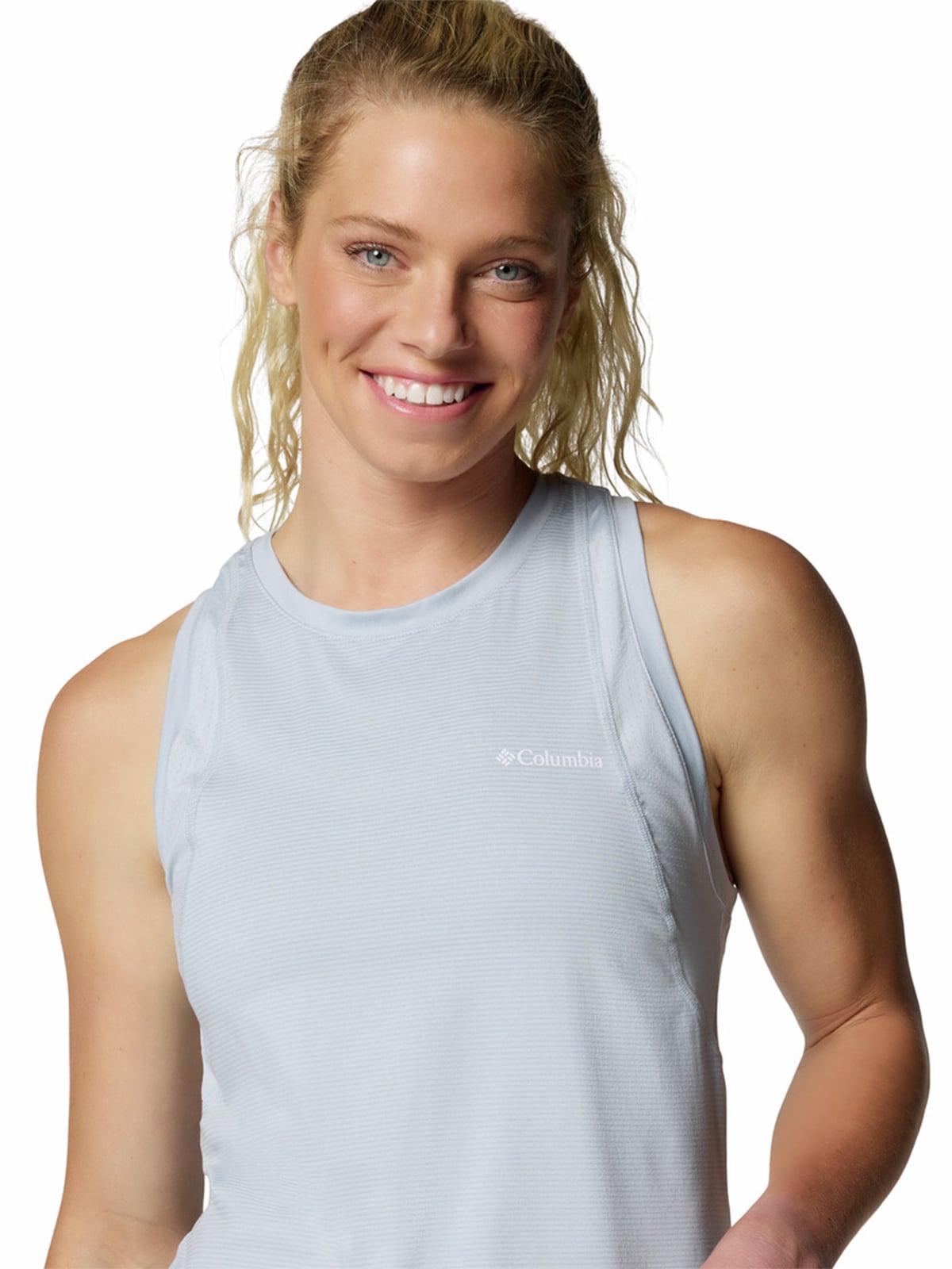 POLERA SIN MANGAS MUJER WEEKEND ASCENT GRIS COLUMBIA - 4
