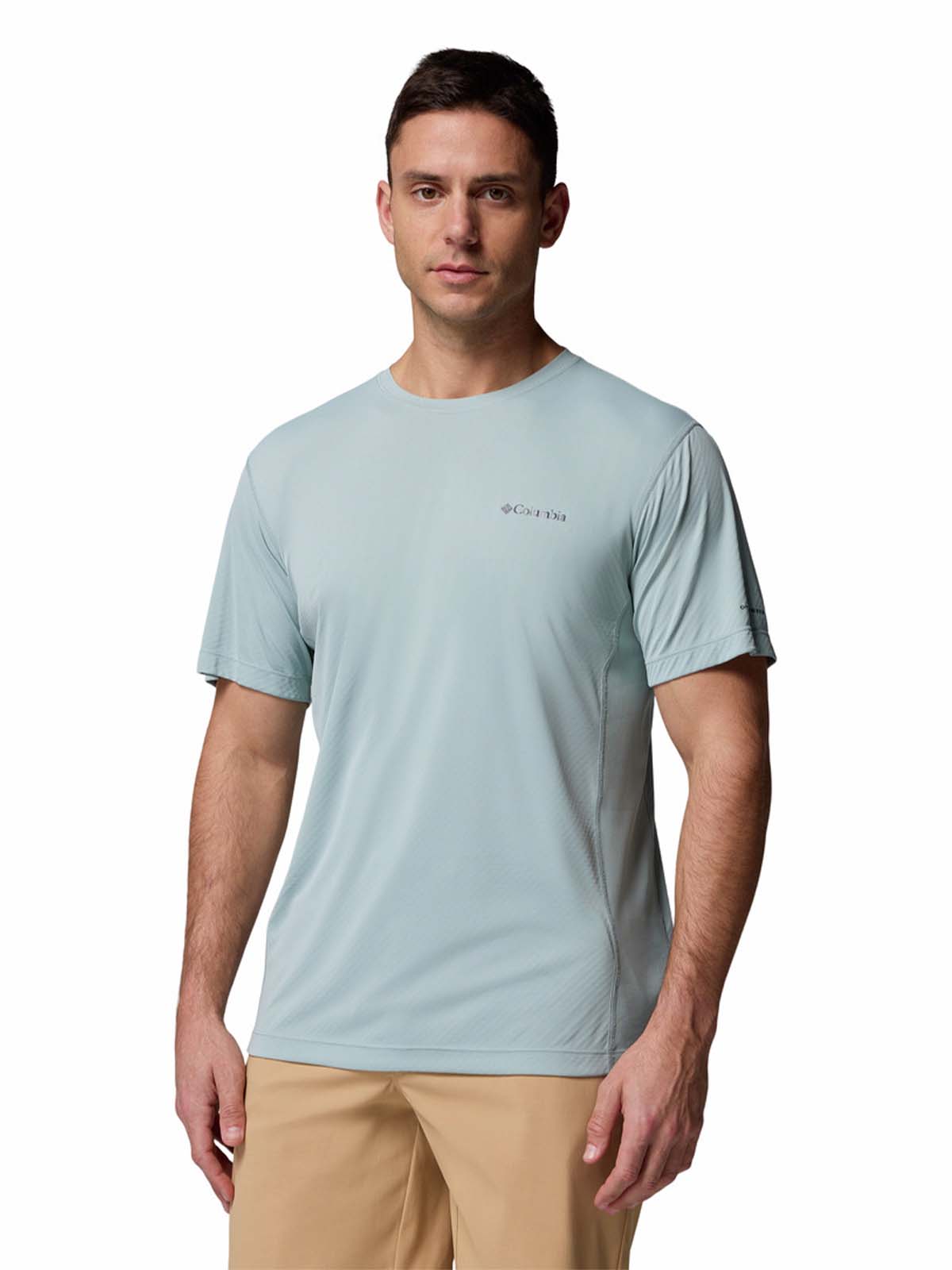 COLUMBIA POLERA M/C HOMBRE ZERO RULES LIGHT CELESTE COLUMBIA