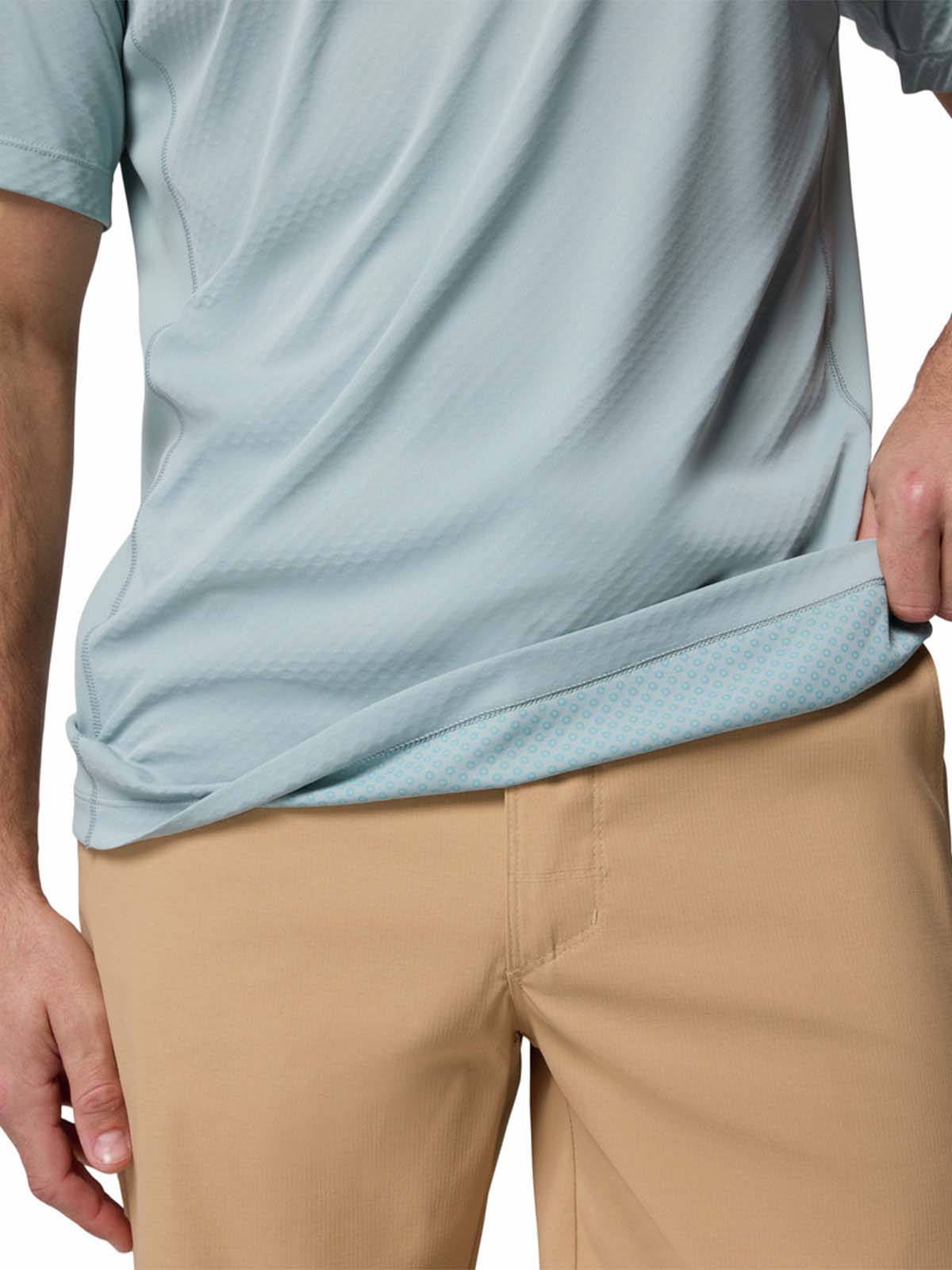 POLERA M/C HOMBRE ZERO RULES LIGHT CELESTE COLUMBIA - 4