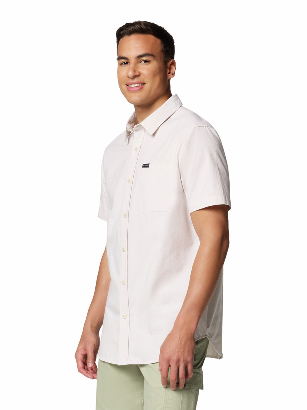 CAMISA M/C HOMBRE RAPID RIVERS NOVELTY GRIS COLUMBIA - 2