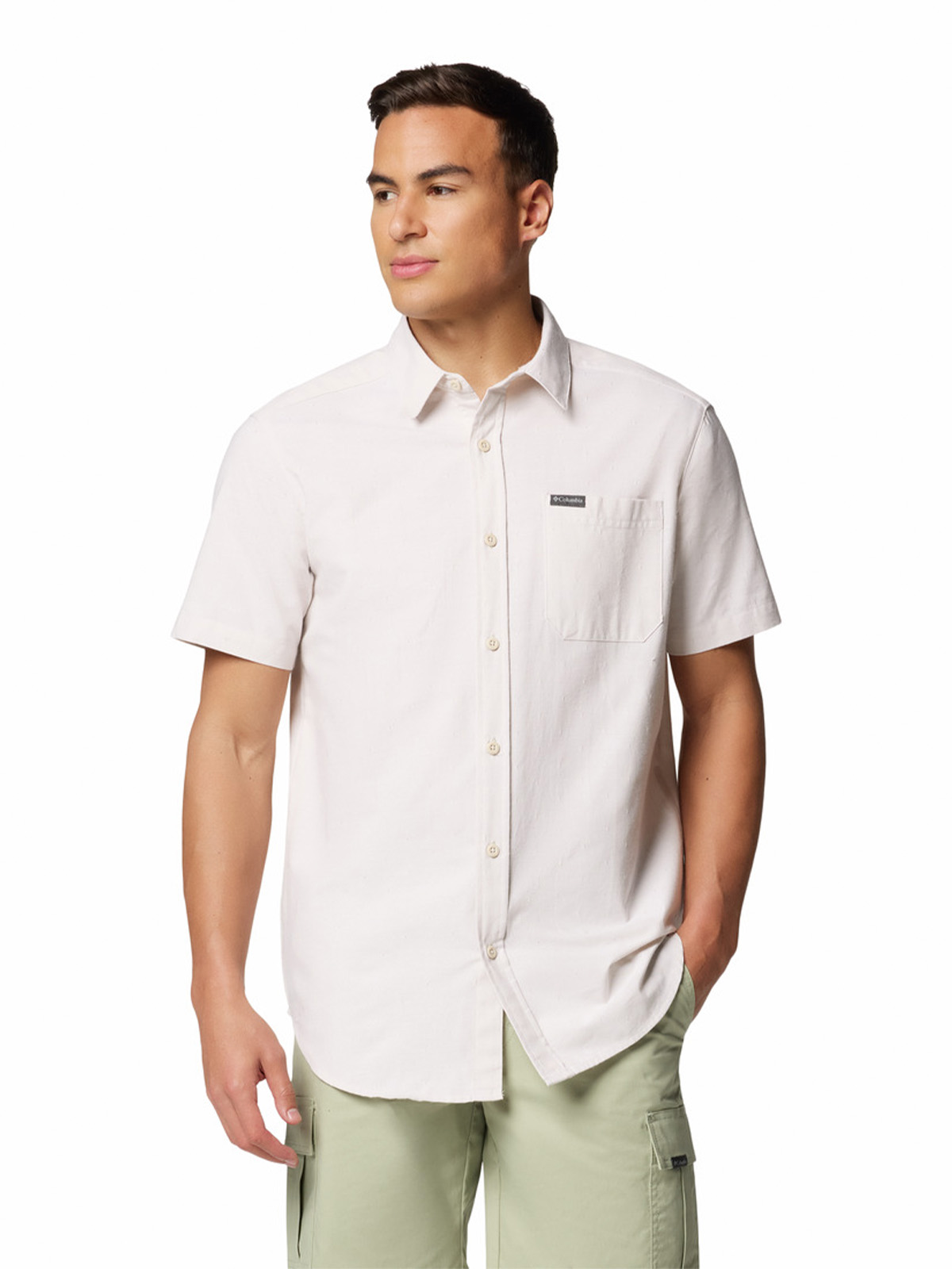 CAMISA M/C HOMBRE RAPID RIVERS NOVELTY GRIS COLUMBIA - 4