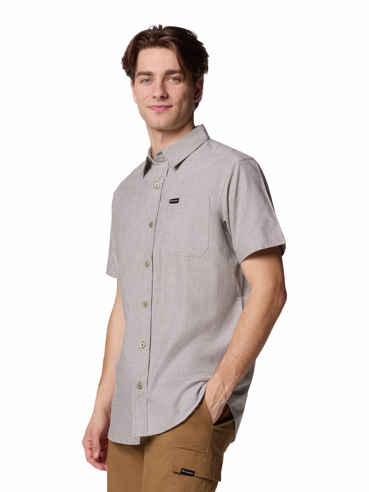 CAMISA M/C HOMBRE RAPID RIVERS NOVELTY VERDE COLUMBIA - 2