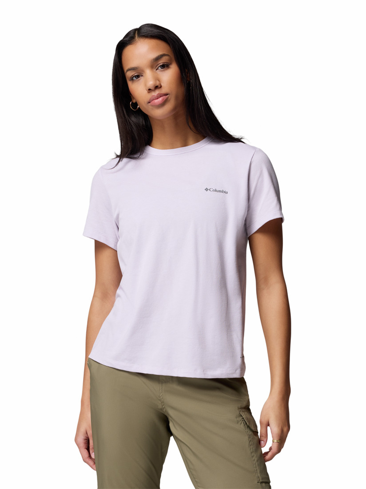 COLUMBIA POLERA MANGA CORTA MUJER SUN TREK II MORADO COLUMBIA