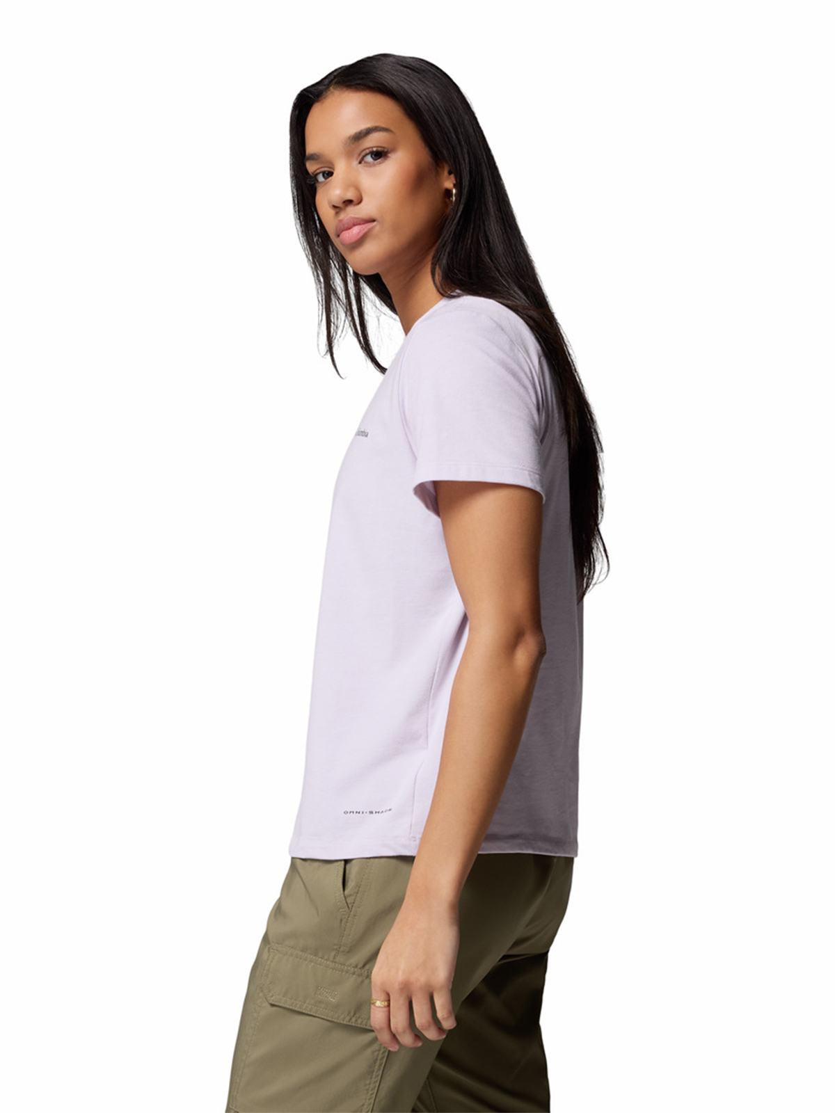 POLERA MANGA CORTA MUJER SUN TREK II MORADO COLUMBIA - 2