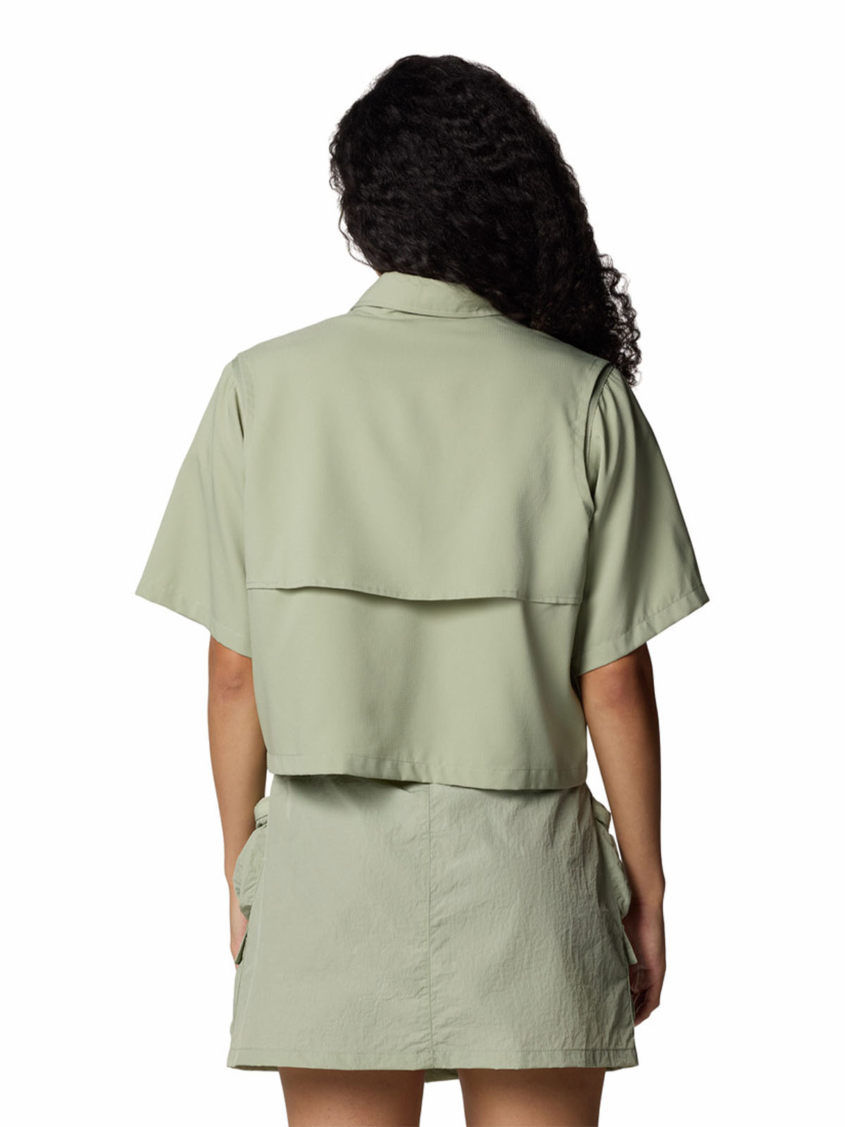 CAMISA M/C MUJER ELEVATED VIEW UTILITY BEIGE COLUMBIA - 5