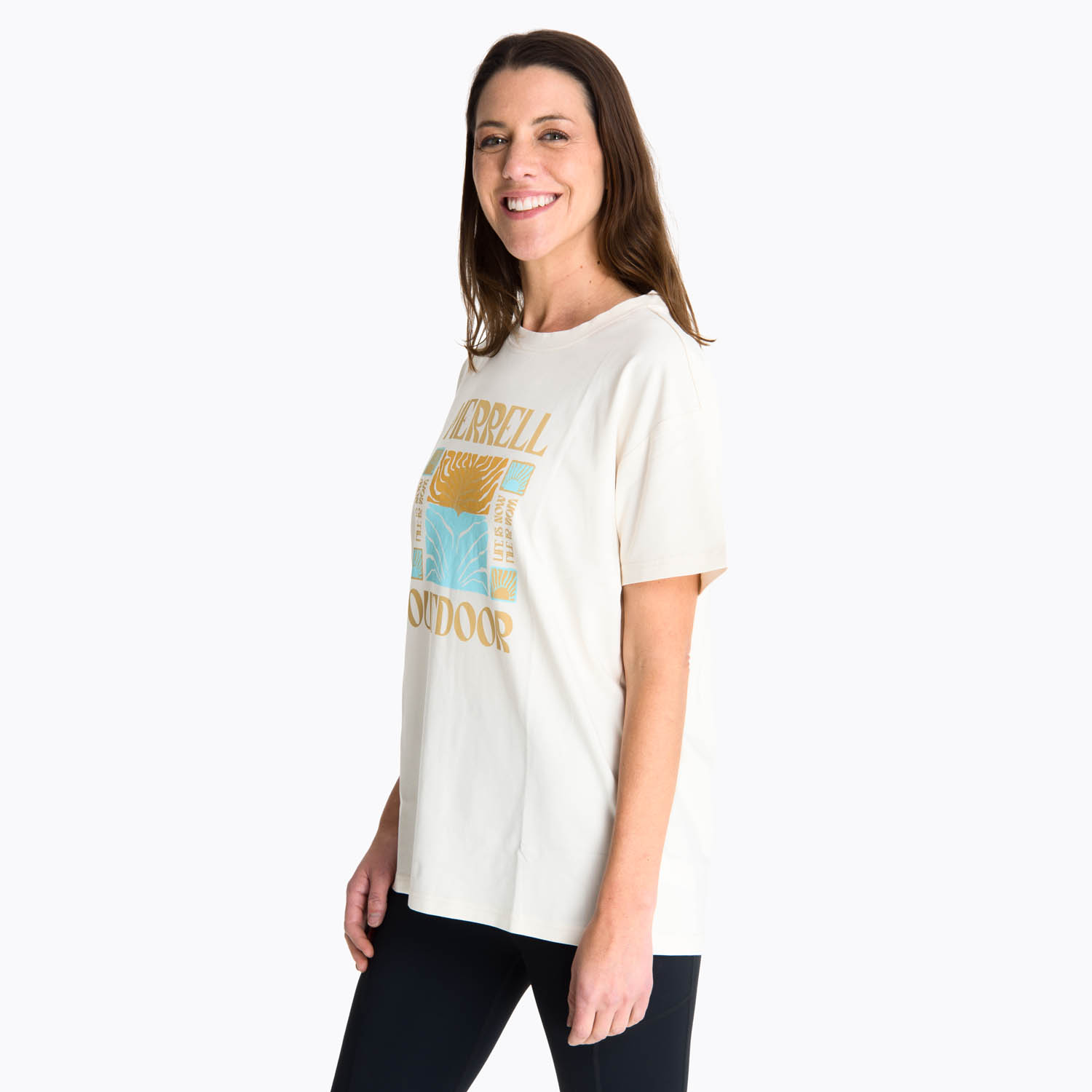 POLERA MANGA CORTA MUJER KIRIKIRI CREMA  MERRELL - 2
