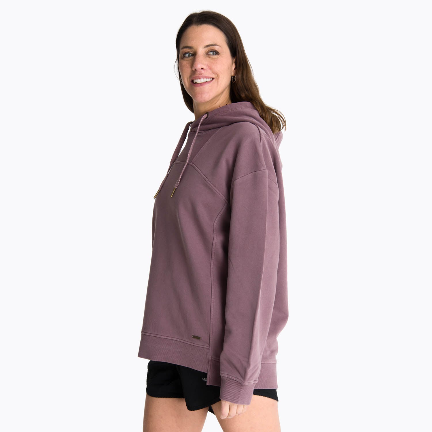 POLERON MUJER HOODIE AREWHANA MORADO OSCURO MERRELL - 2