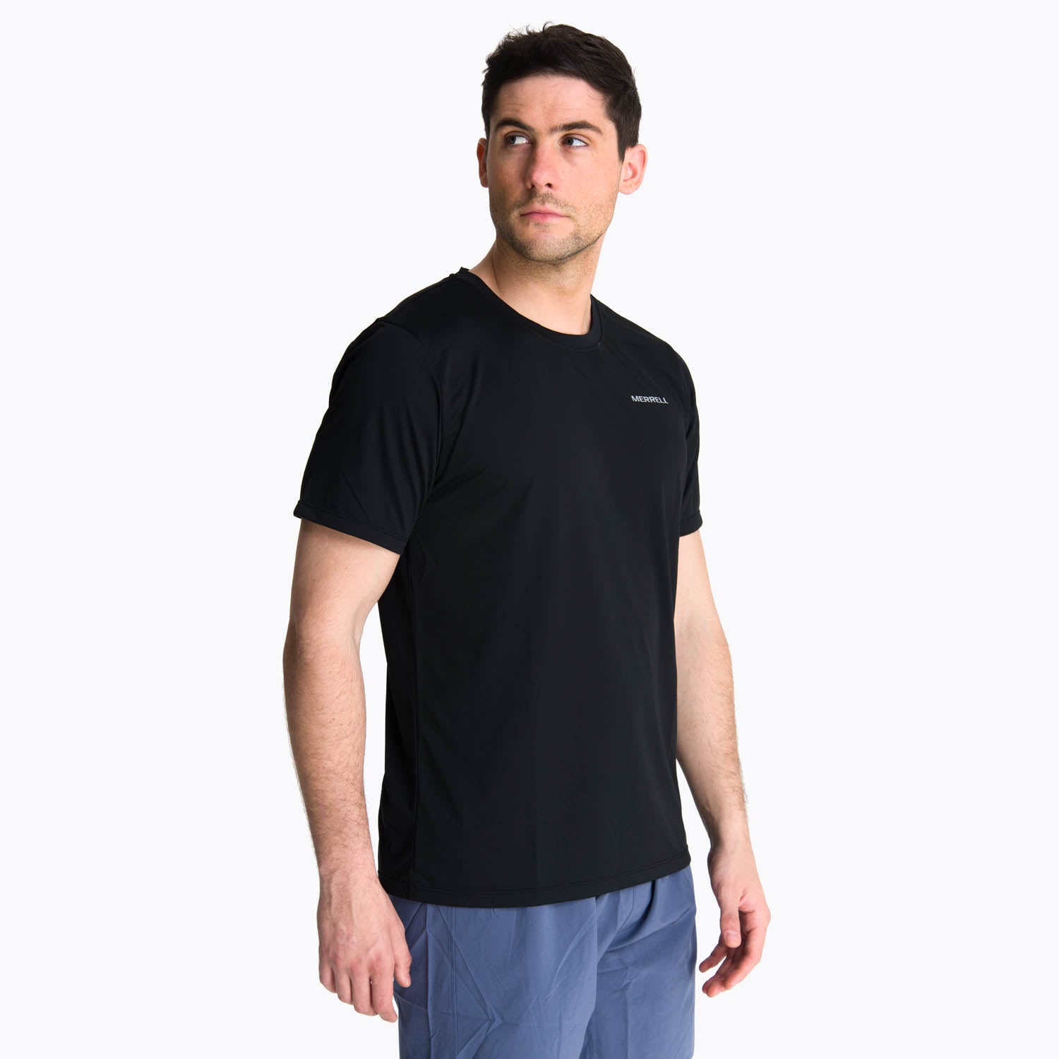 POLERA MANGA CORTA HOMBRE BIRDSVILLE NEGRO MERRELL - 2
