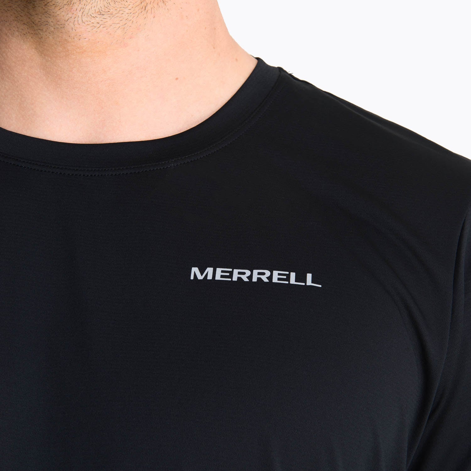 POLERA MANGA CORTA HOMBRE BIRDSVILLE NEGRO MERRELL - 5