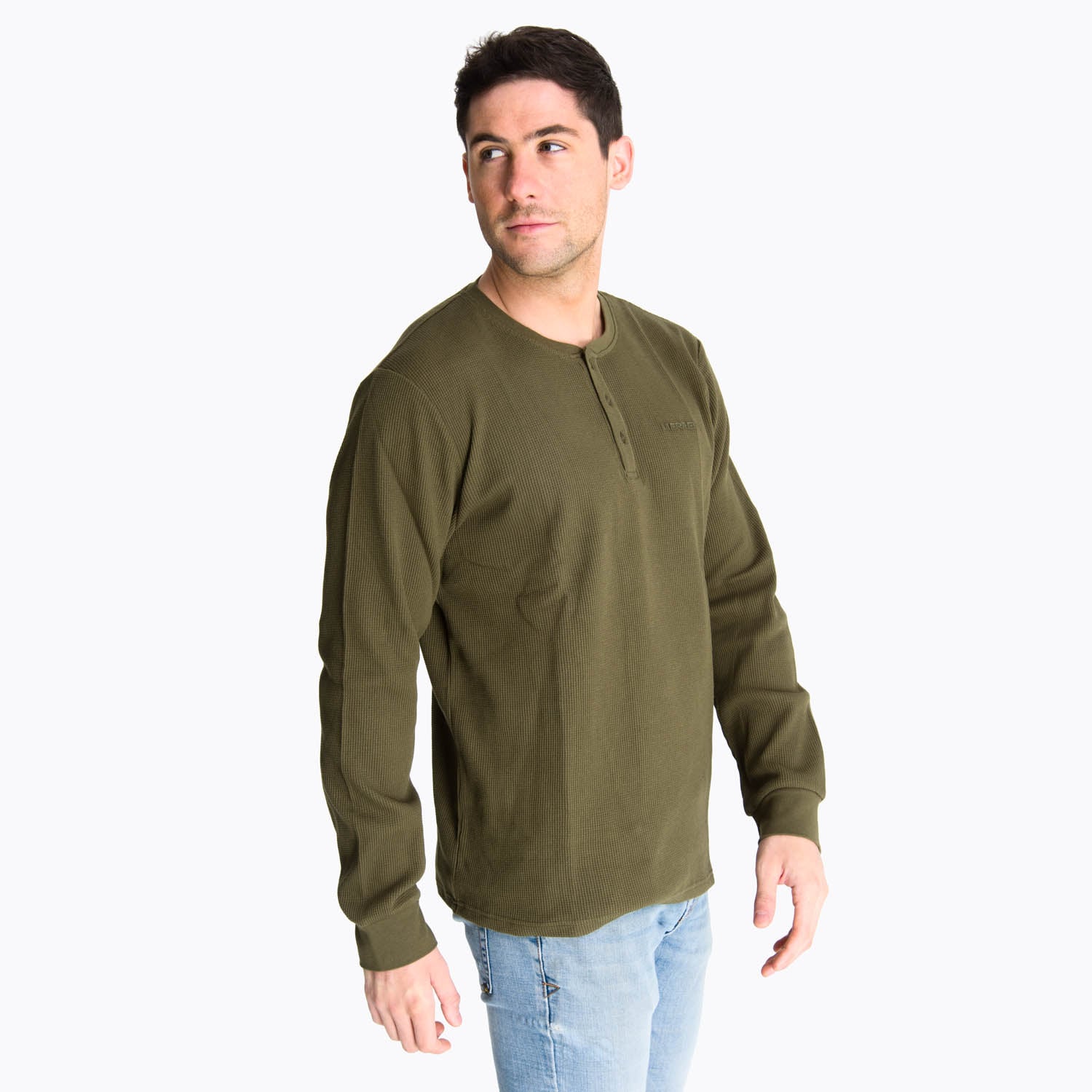 POLERA MANGA LARGA HOMBRE WAFFLE VERDE MERRELL - 2