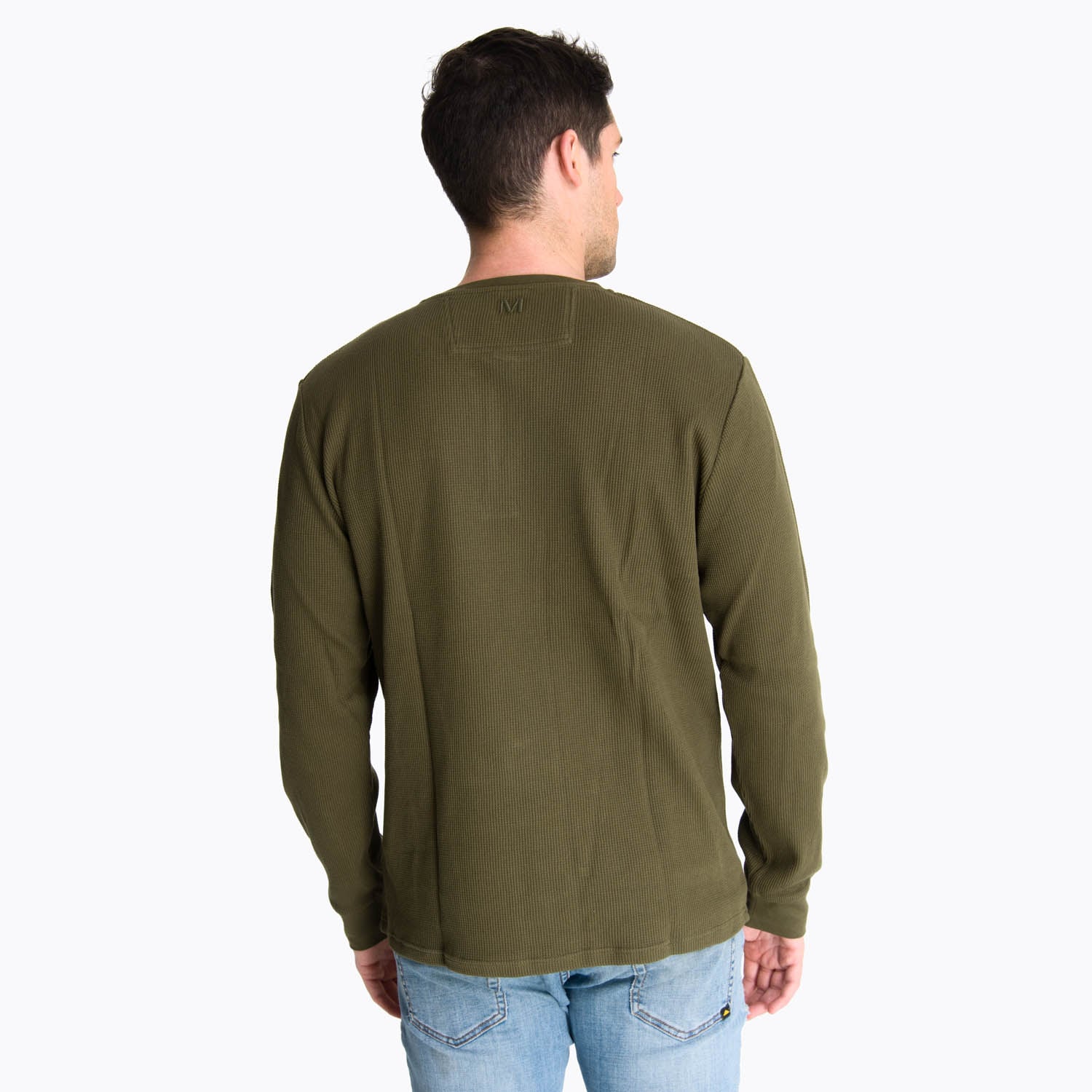 POLERA MANGA LARGA HOMBRE WAFFLE VERDE MERRELL - 4