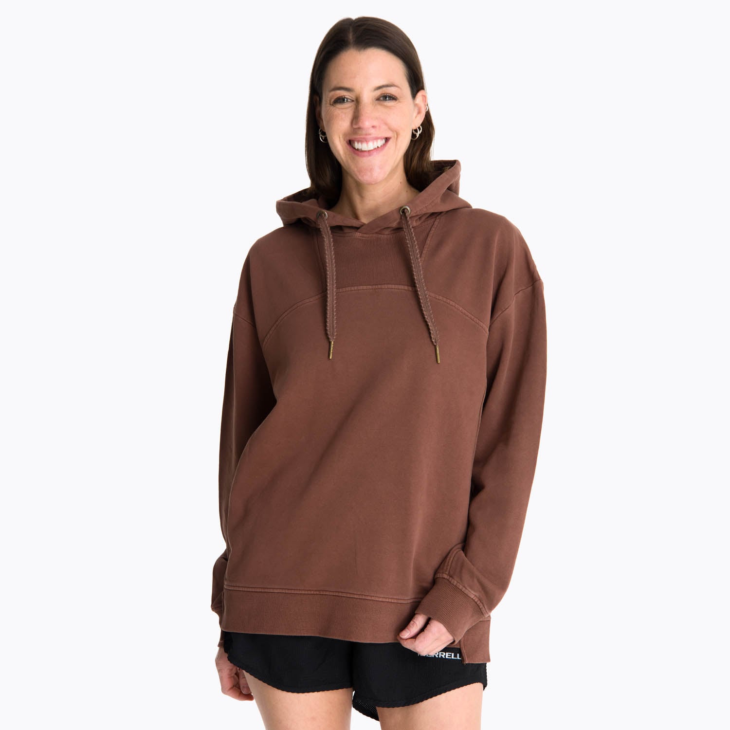 MERRELL POLERON MUJER HOODIE AREWHANA TERRACOTA  MERRELL