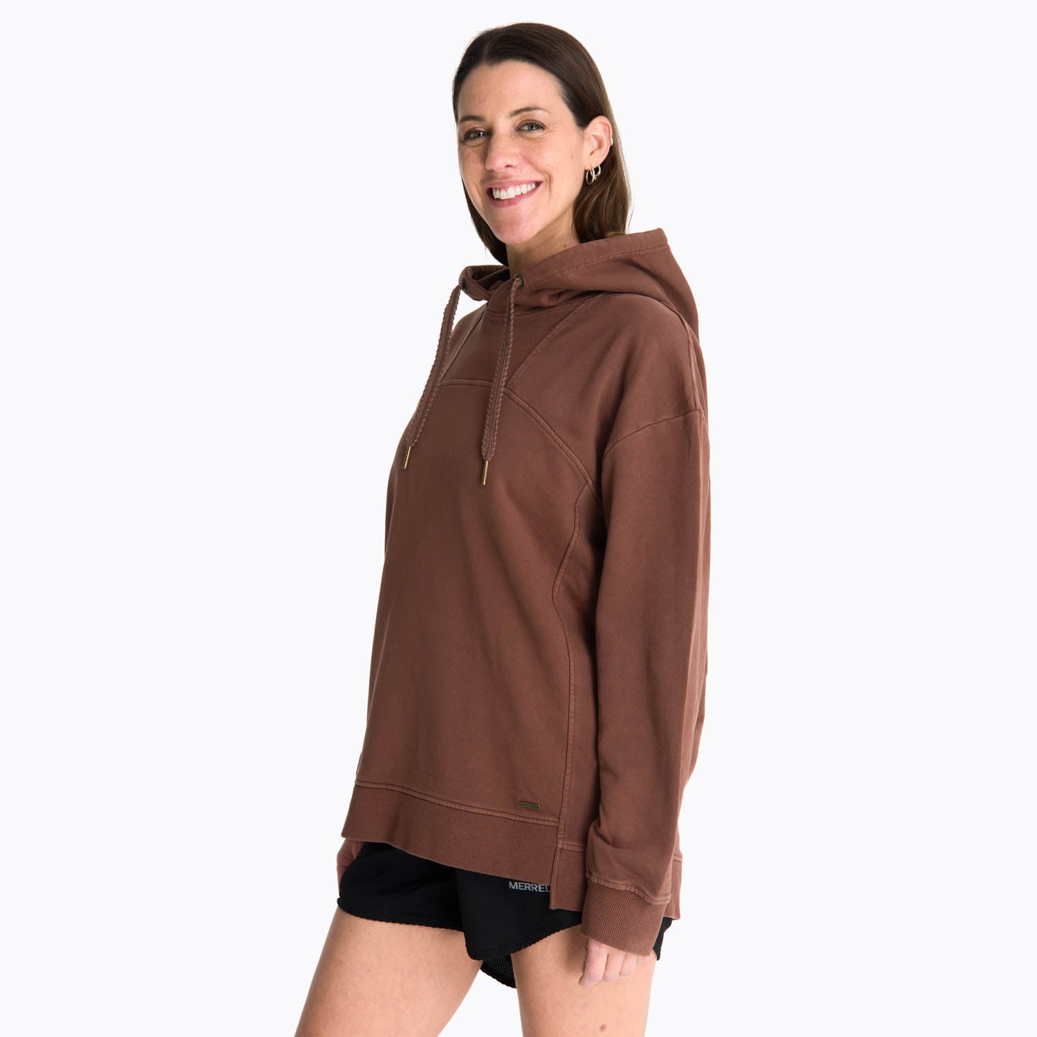 POLERON MUJER HOODIE AREWHANA TERRACOTA MERRELL - 2