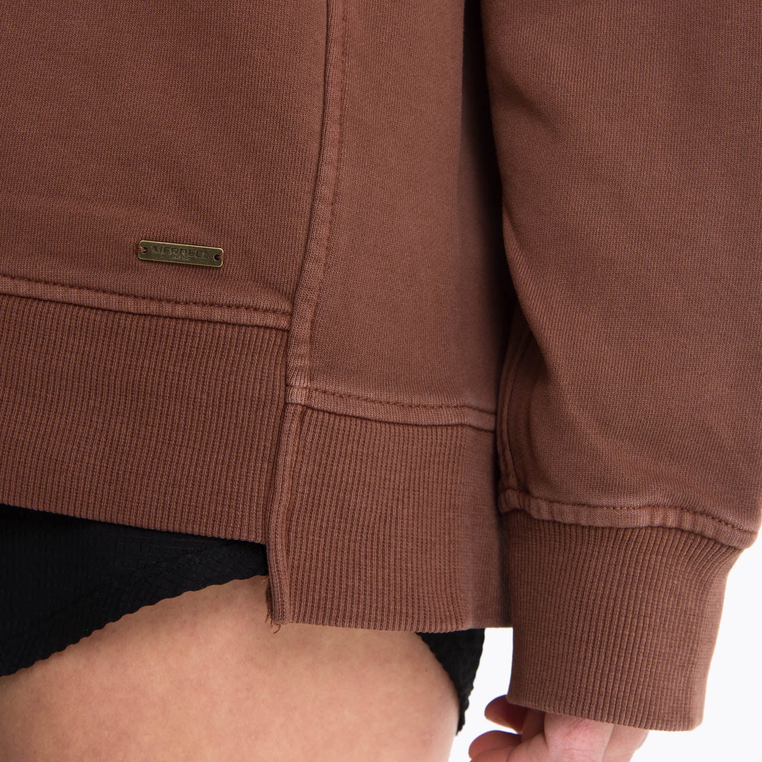 POLERON MUJER HOODIE AREWHANA TERRACOTA MERRELL - 5