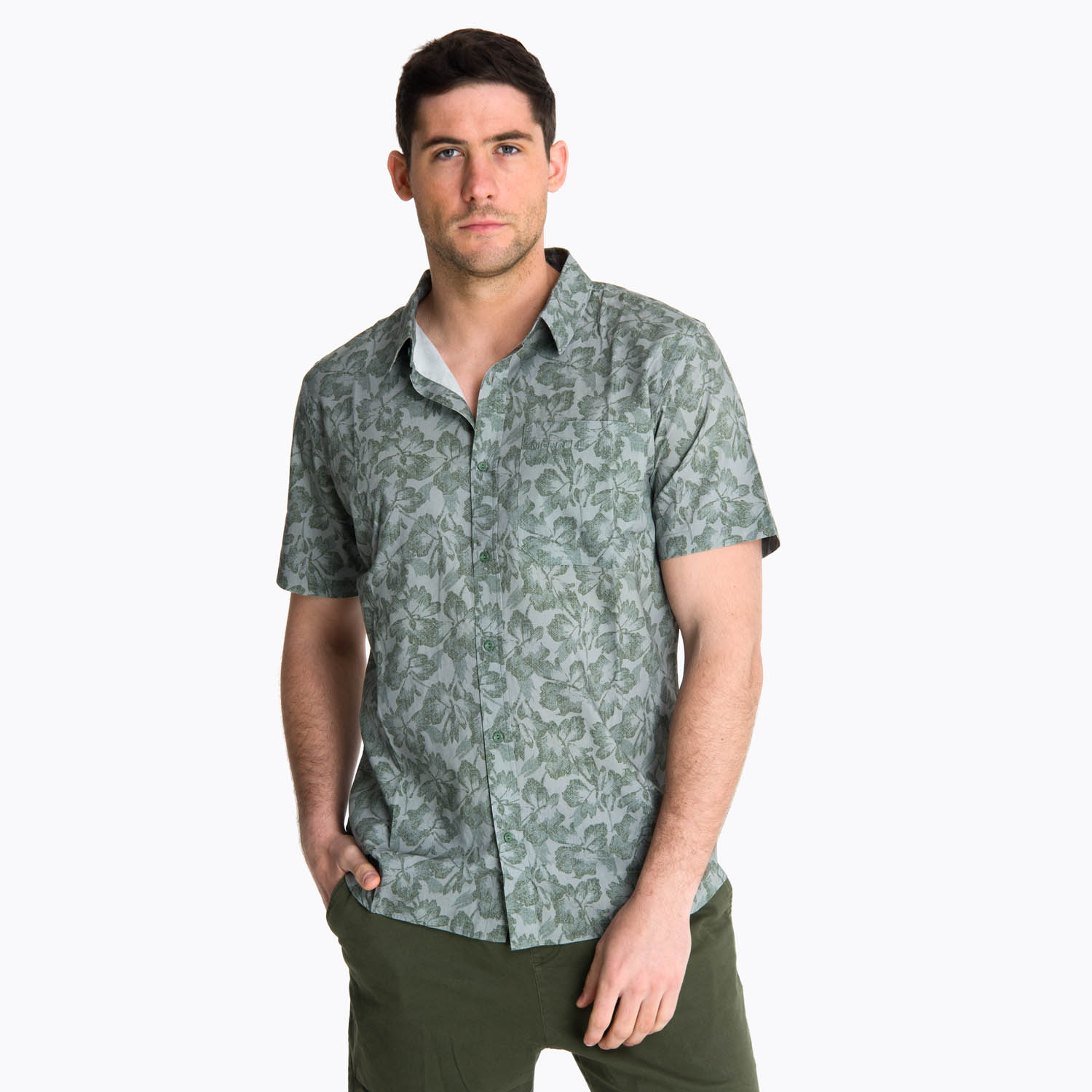 MERRELL CAMISA MANGA CORTA HOMBRE BLUFF VERDE MERRELL