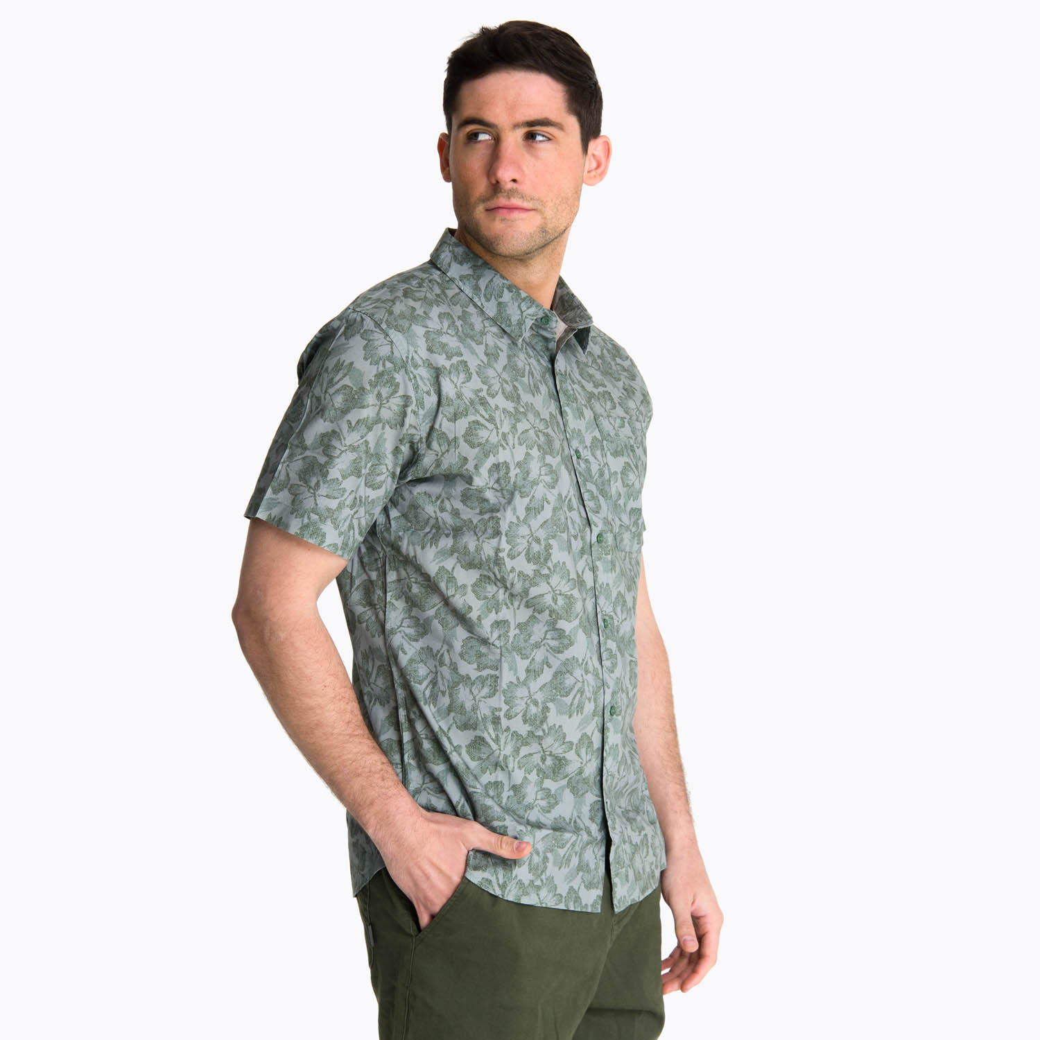 CAMISA MANGA CORTA HOMBRE BLUFF VERDE MERRELL - 2