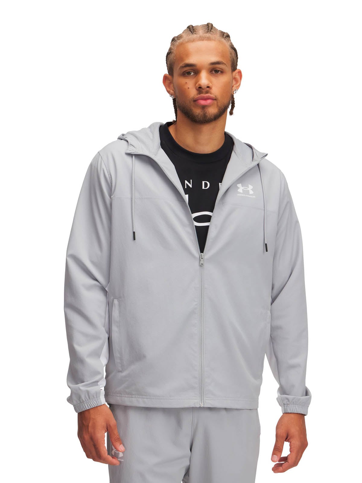 CORTAVIENTO LIFESTYLE PARA HOMBRE RIVAL WOVEN GRIS UA - 1
